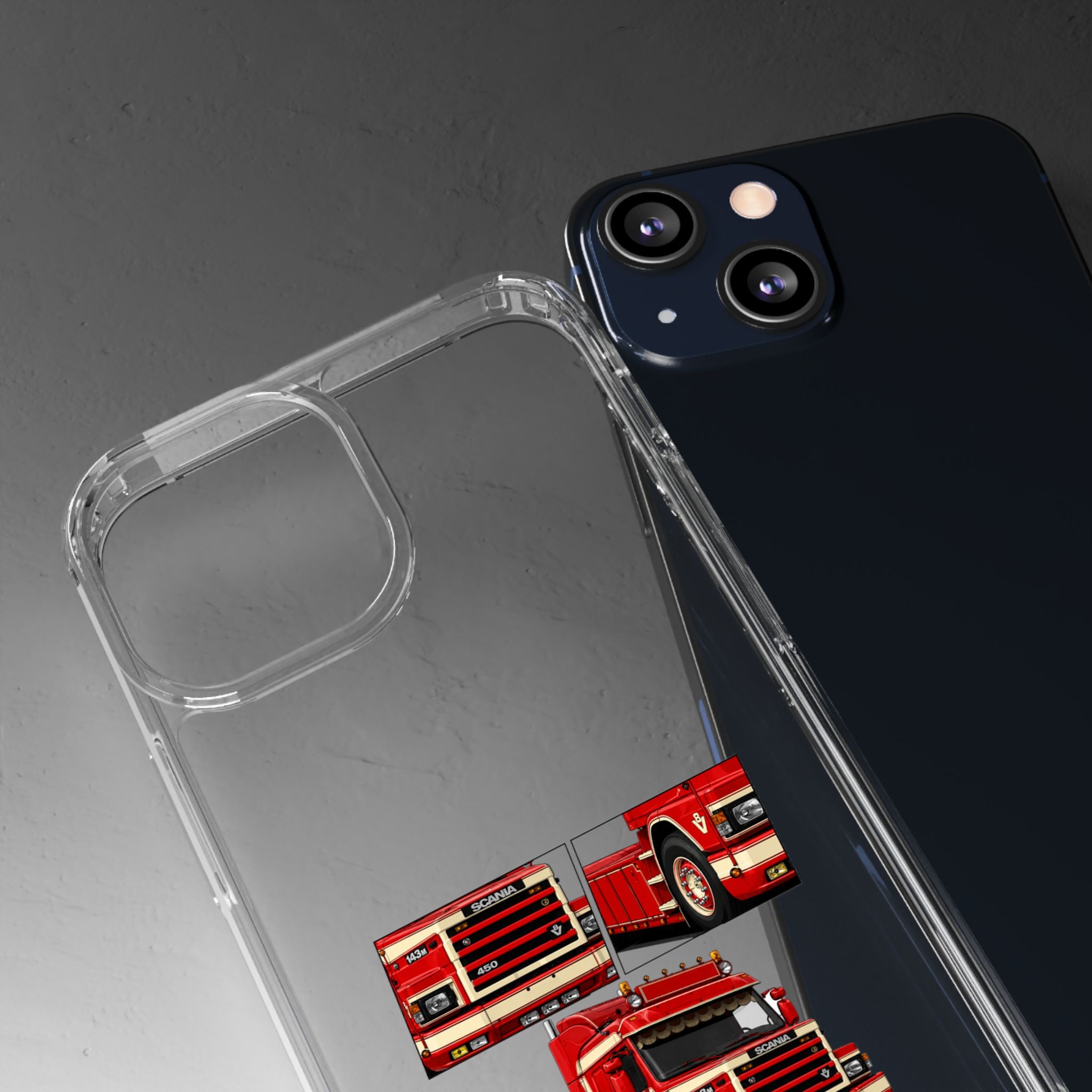 RED SCANIA 450 143M PHONE CASES
