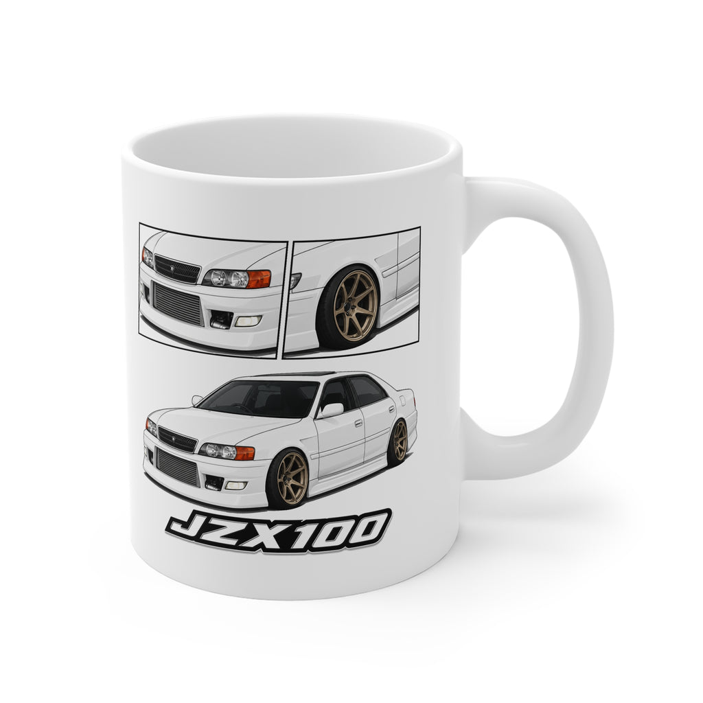 WHITE TOYOTA JZX100 CHASER MUG
