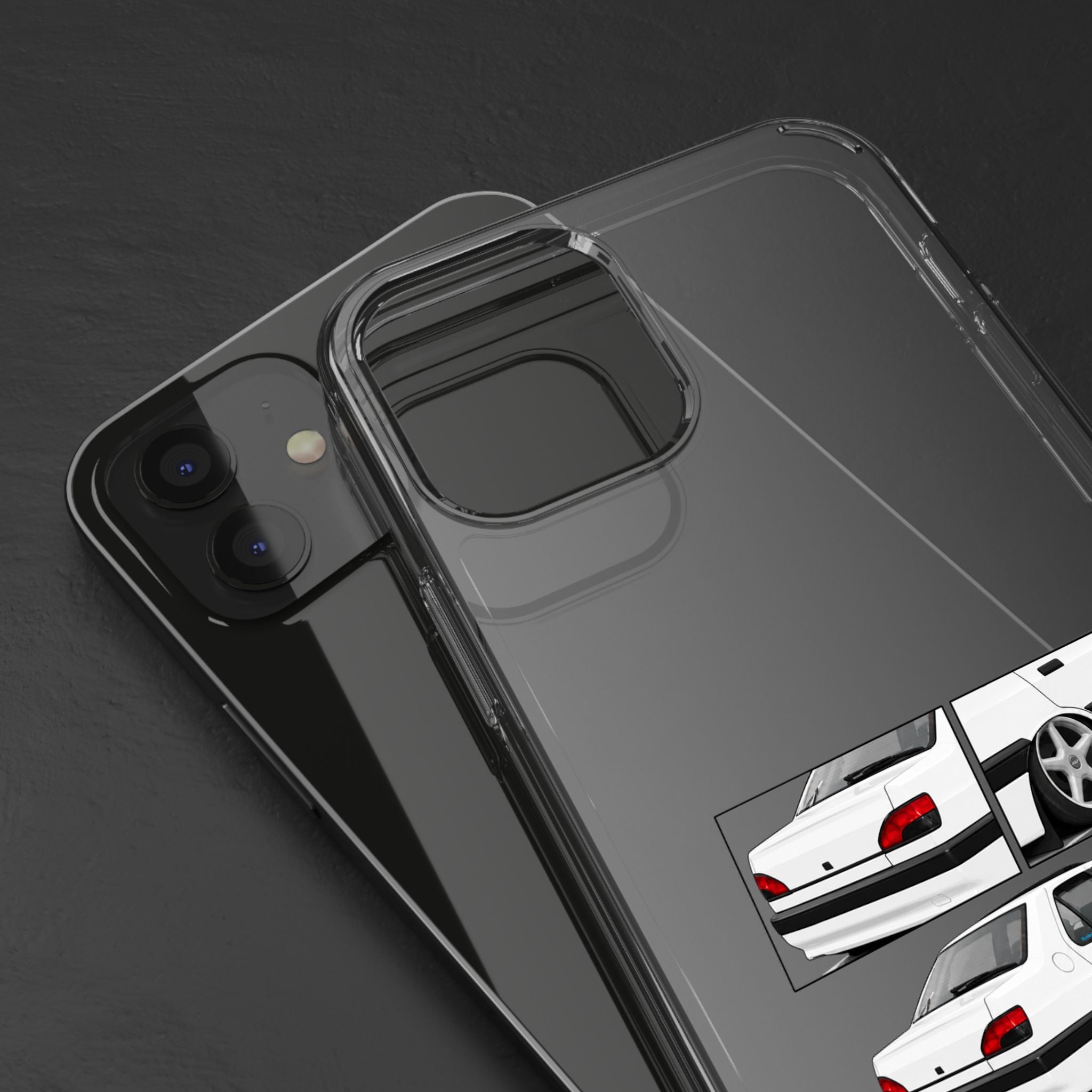 WHITE 306 SEDAN PHONE CASES