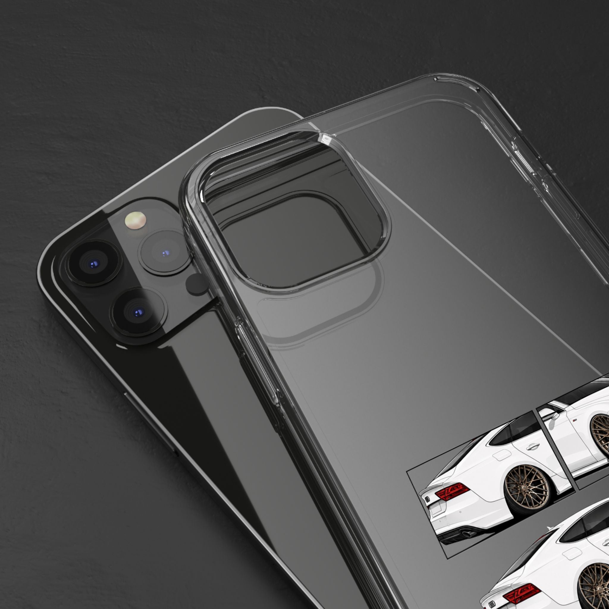 WHITE AUDI A7 PHONE CASES