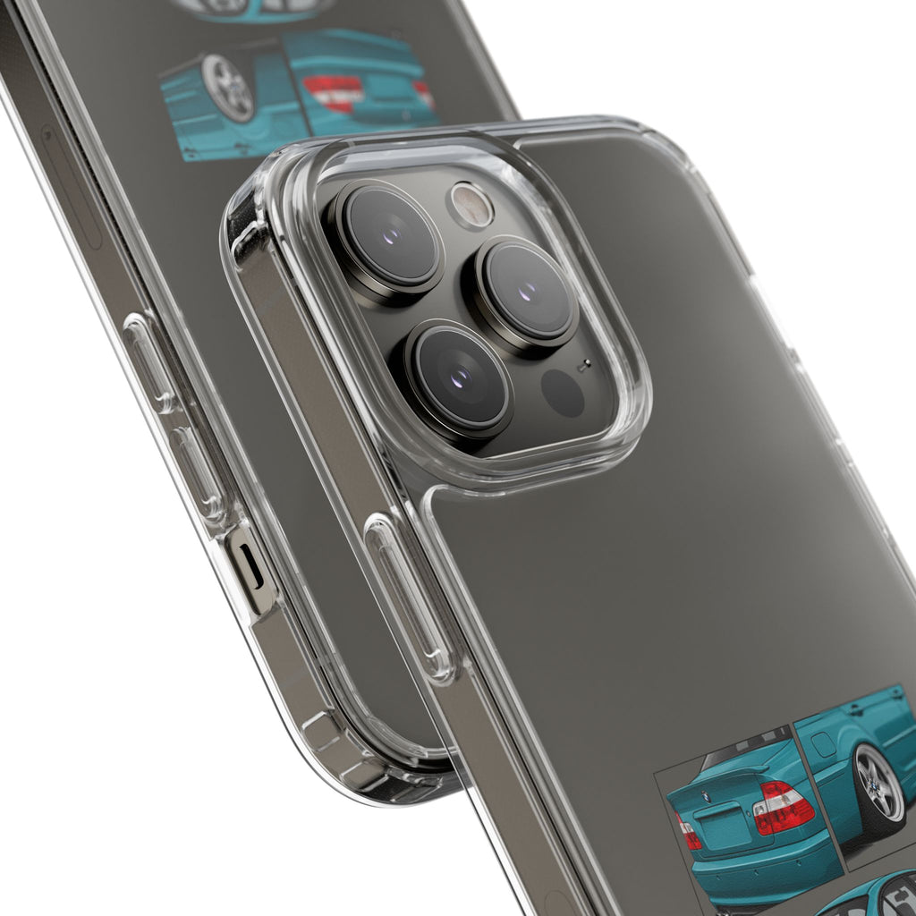 TURQUOISE BMW E46 PHONE CASES