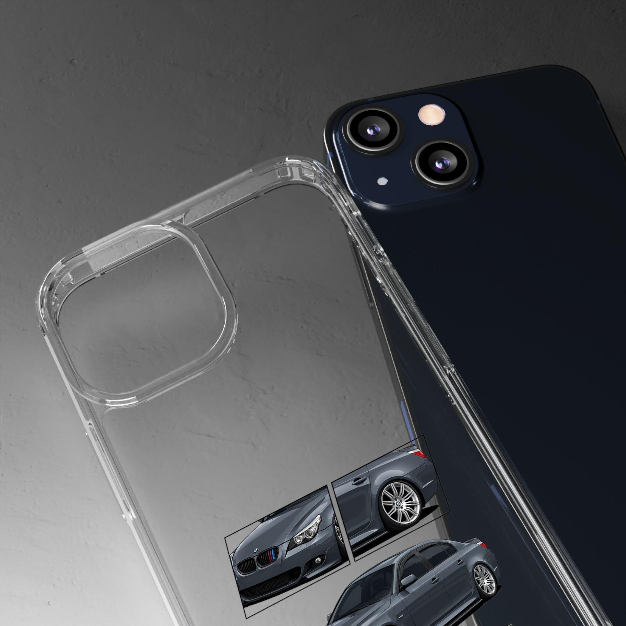 GREY BMW E60 PHONE CASES