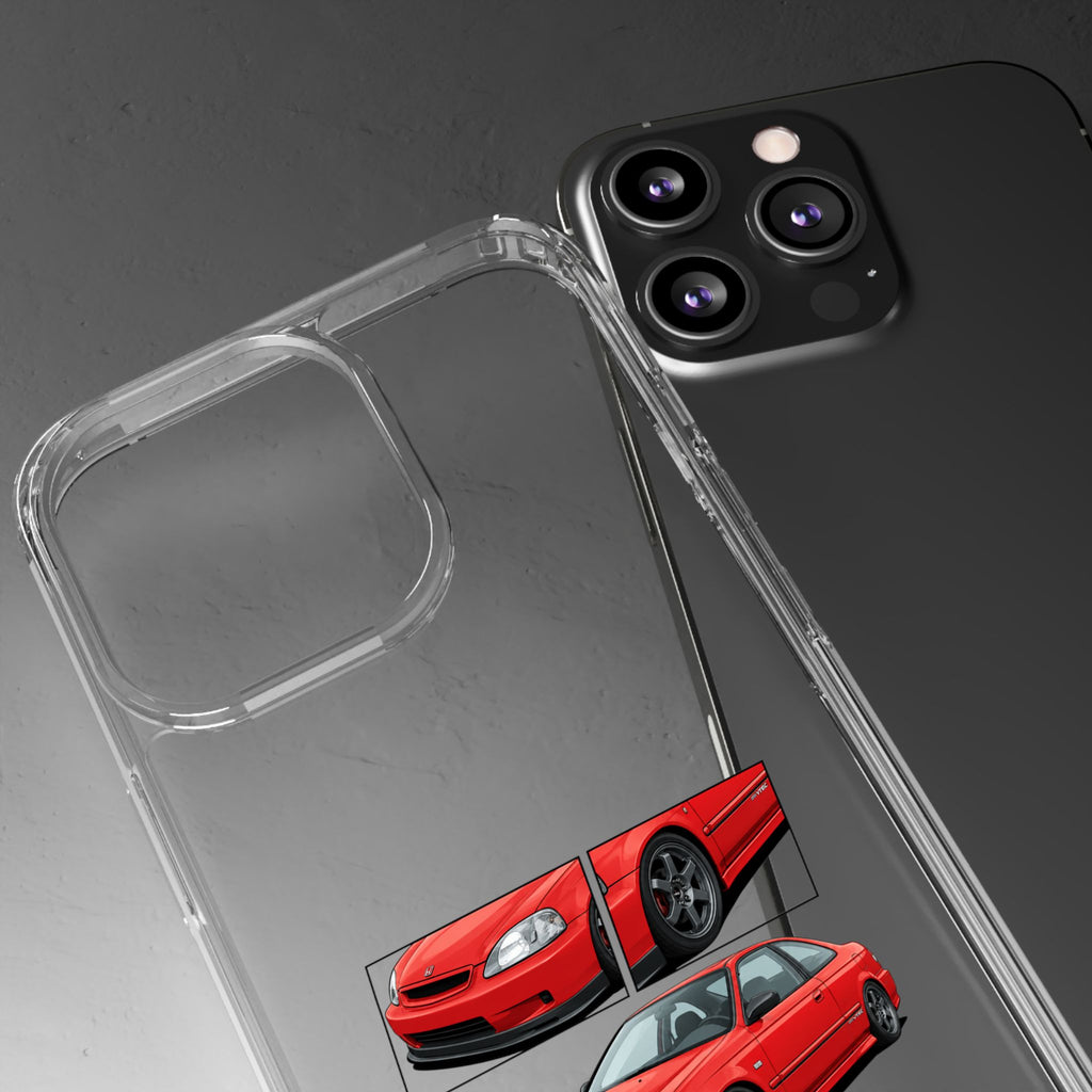 RED CIVIC EK COUPE PHONE CASES