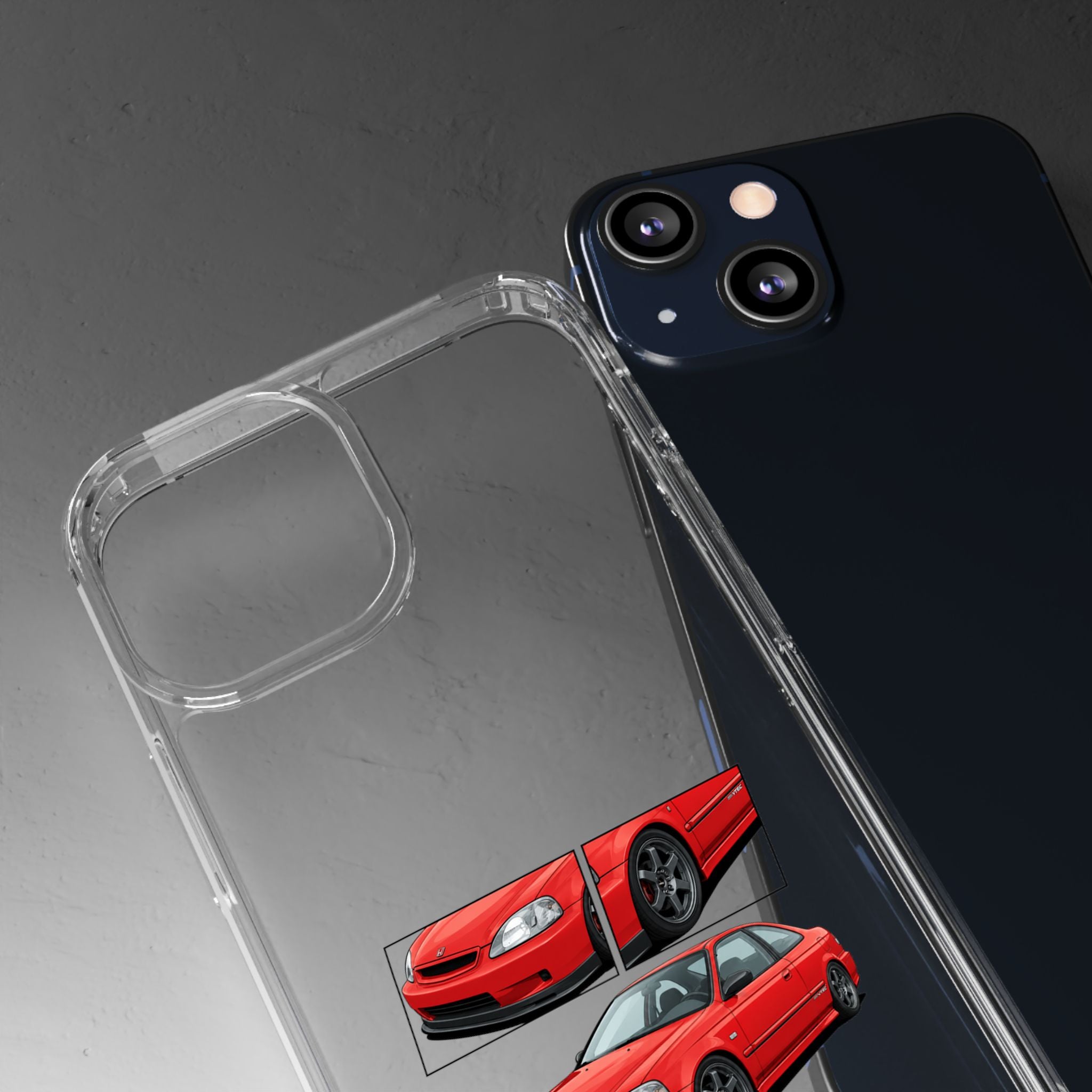 RED CIVIC EK COUPE PHONE CASES