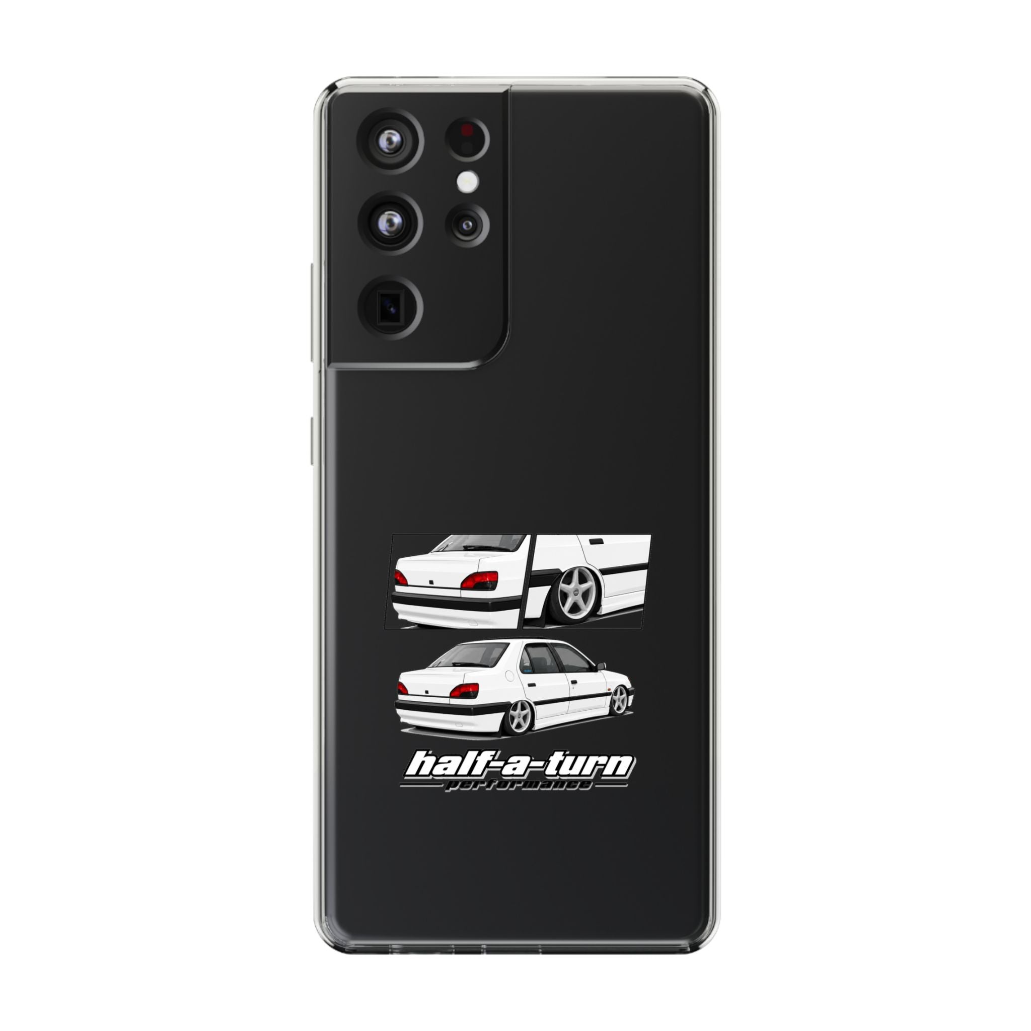WHITE 306 SEDAN PHONE CASES