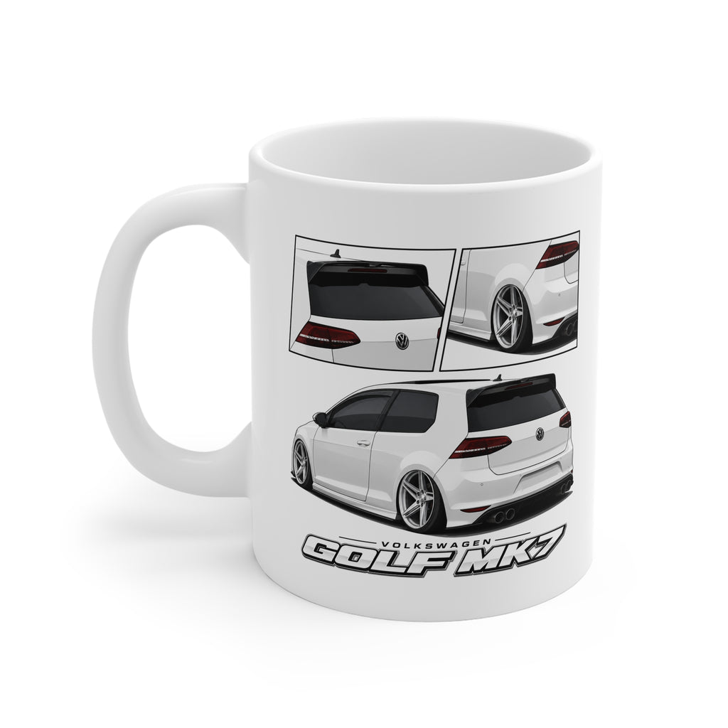 WHITE MK7 GOLF MUG