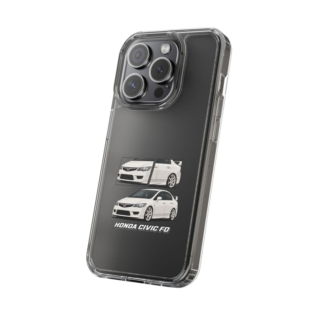 WHITE CIVIC FD PHONE CASES