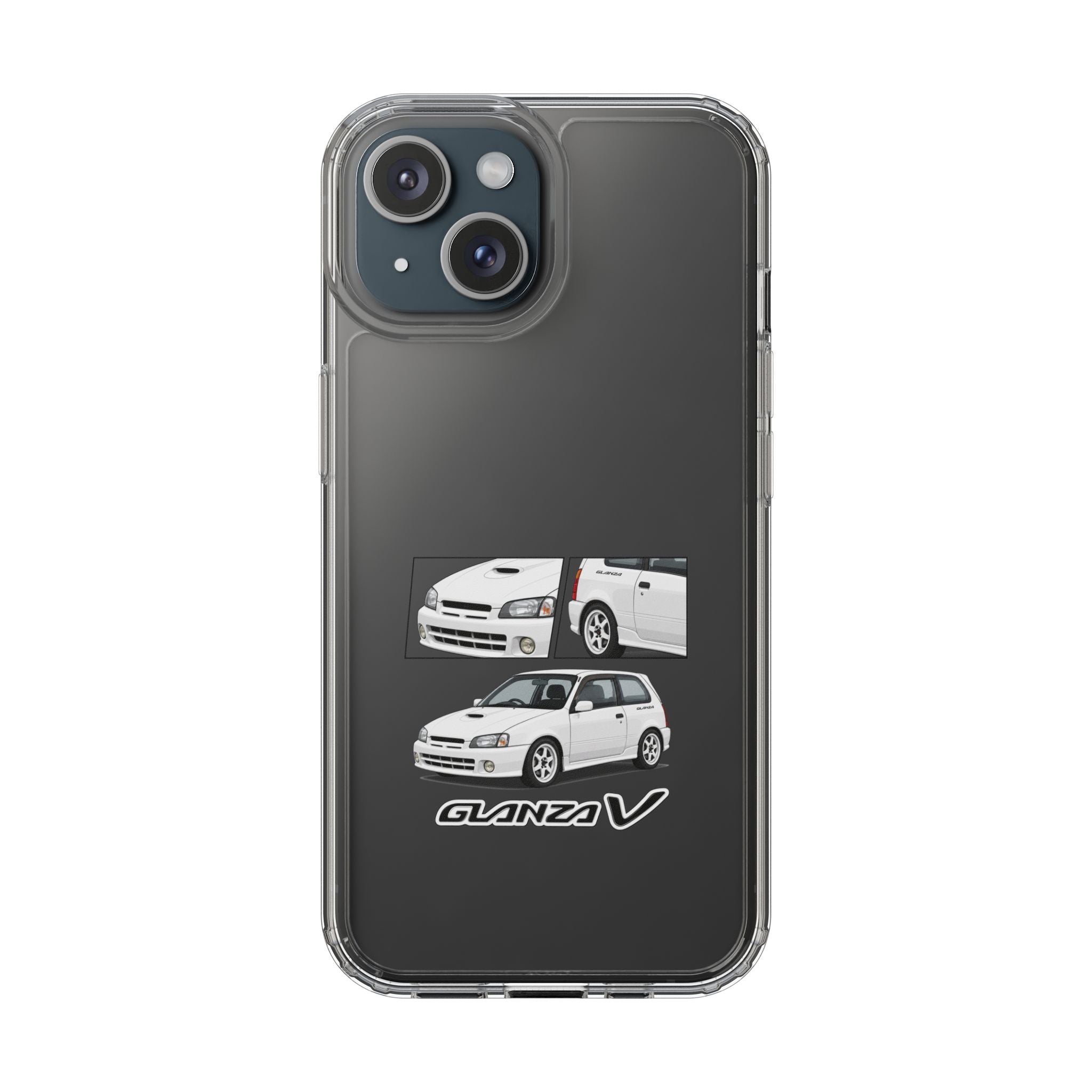 WHITE TOYOTA GLANZA PHONE CASES