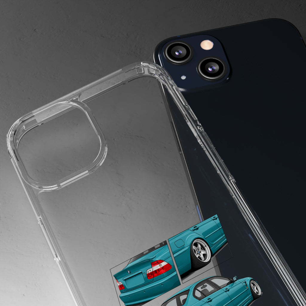 TURQUOISE BMW E46 PHONE CASES