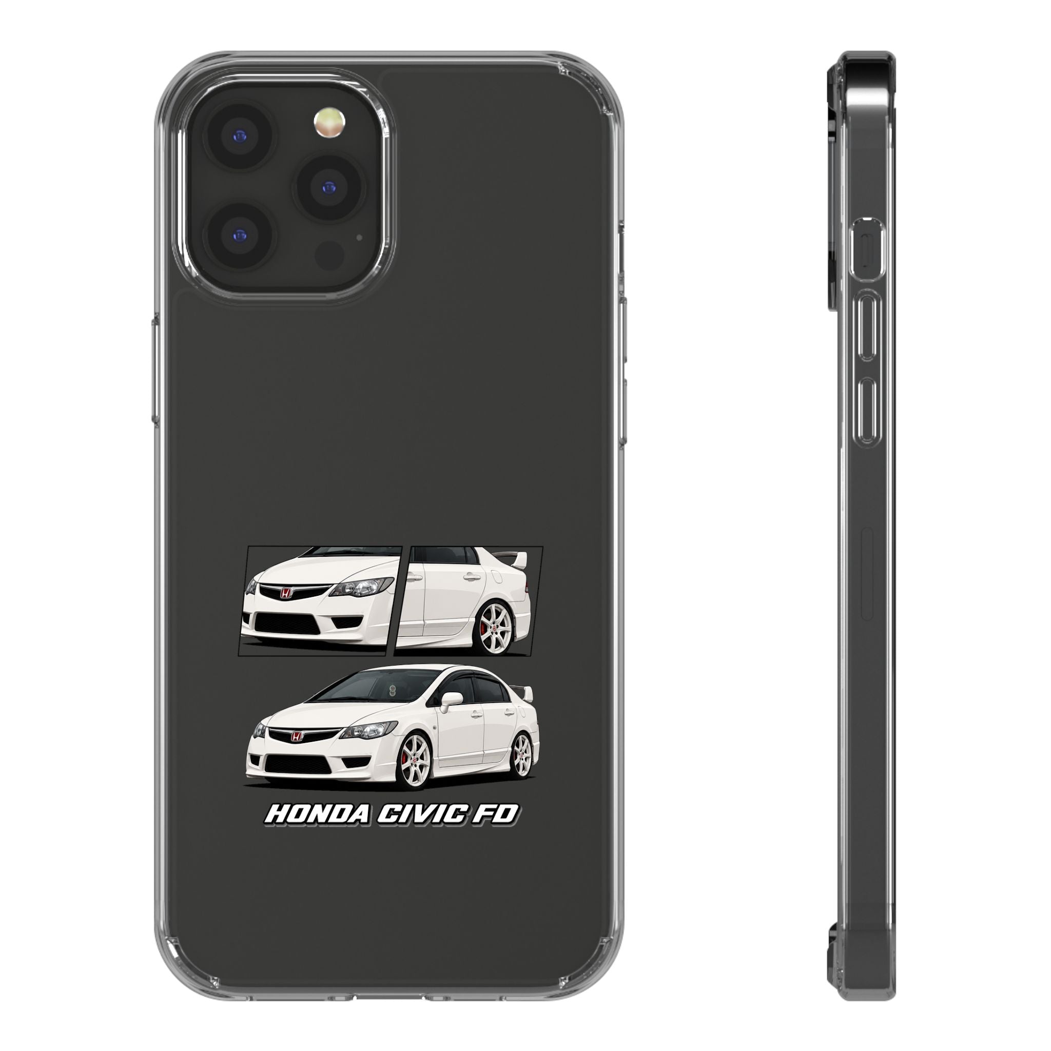WHITE CIVIC FD PHONE CASES
