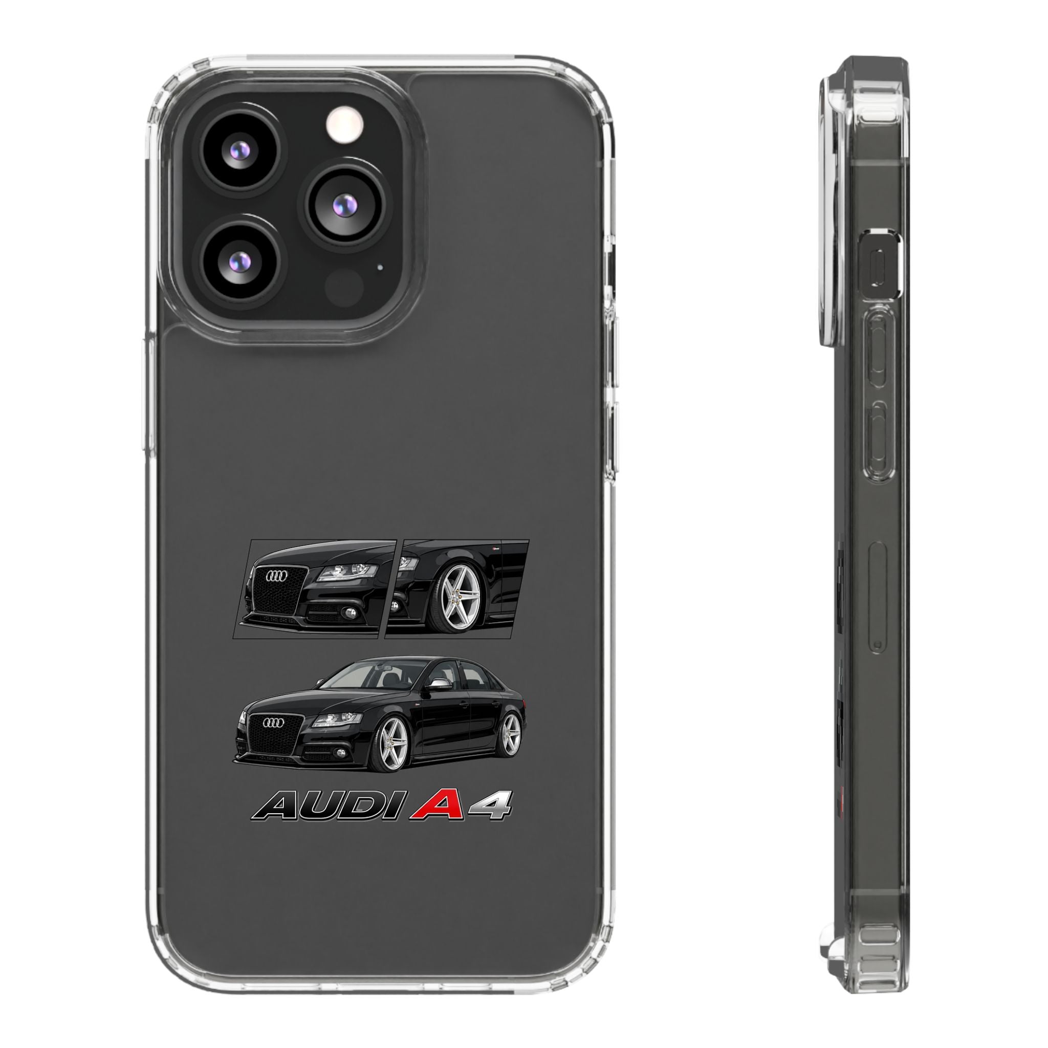 BLACK B8 AUDI A4 PHONE CASES