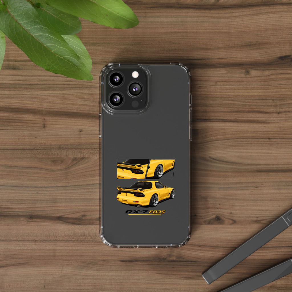 YELLOW MAZDA RX7 PHONE CASES