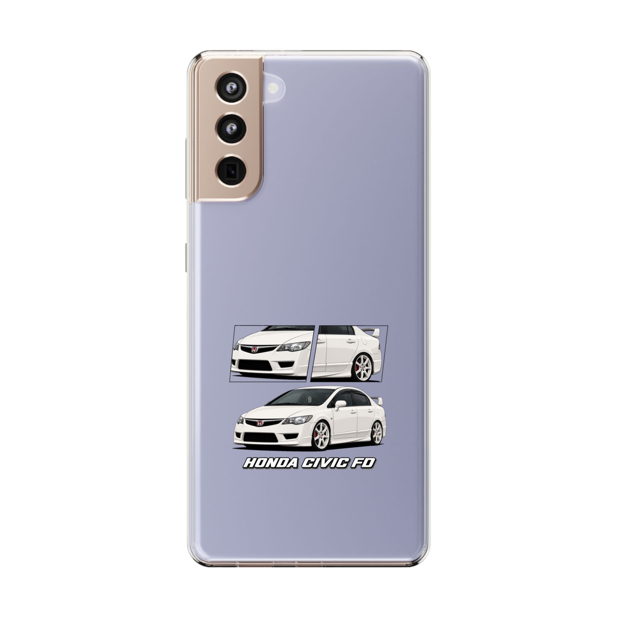 WHITE CIVIC FD PHONE CASES
