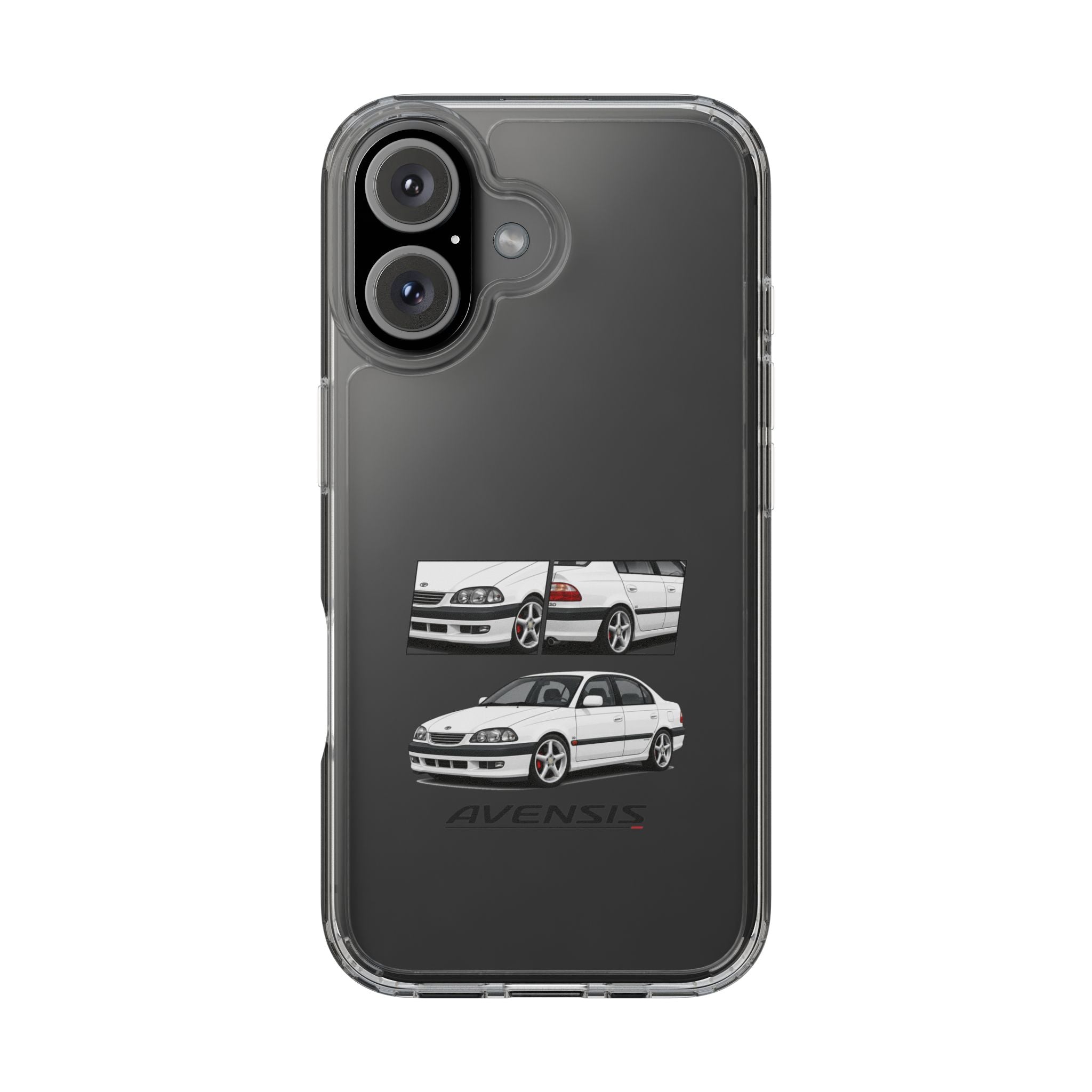 WHITE TOYOTA AVENSIS PHONE CASES