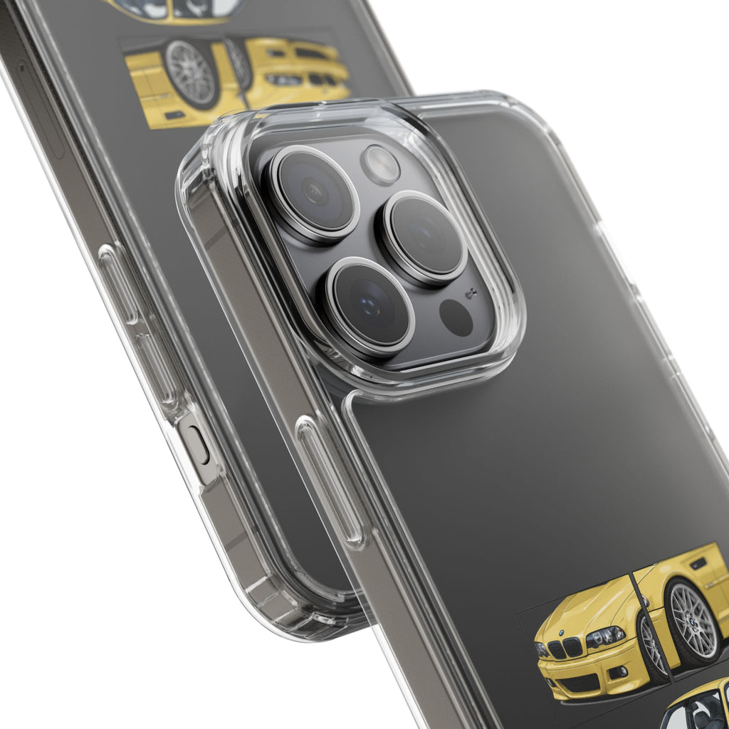 YELLOW BMW E46 PHONE CASES