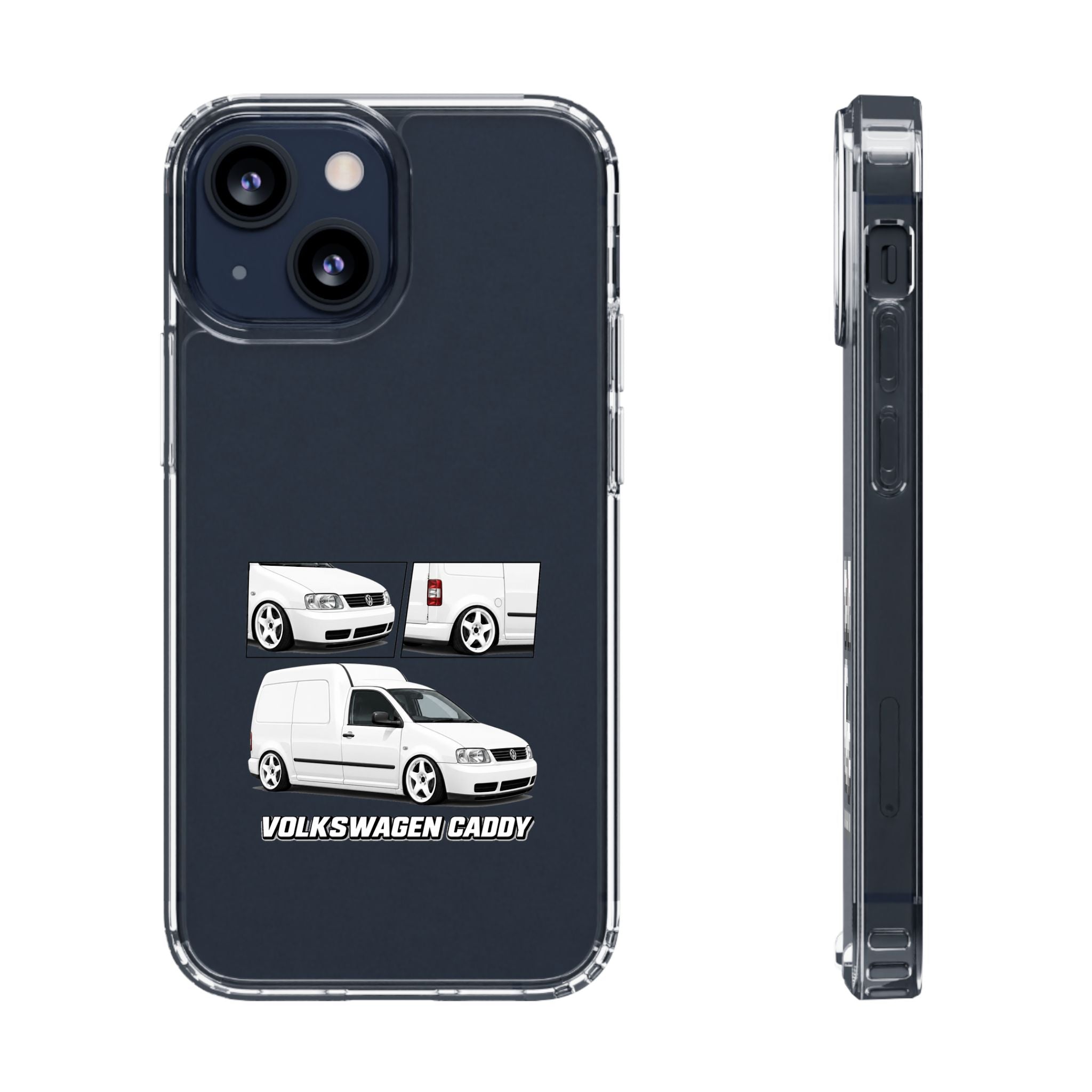 WHITE VW CADDY PHONE CASES