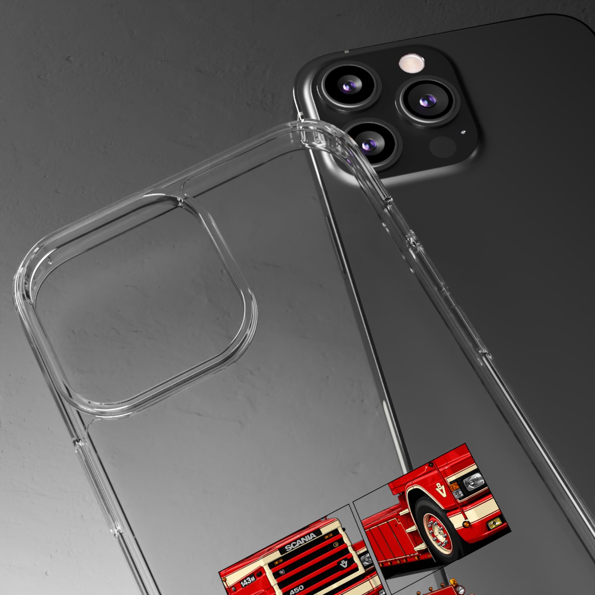 RED SCANIA 450 143M PHONE CASES