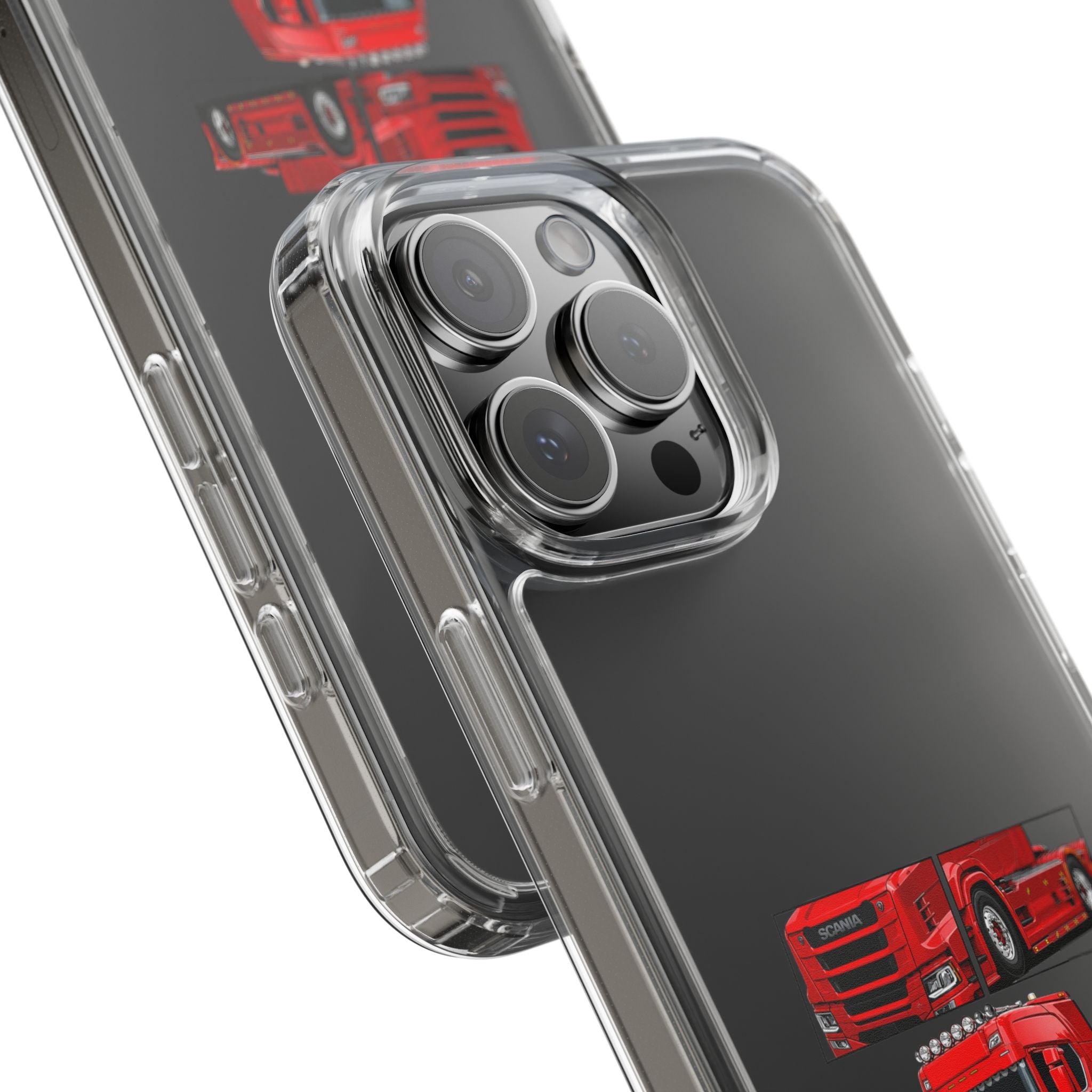 RED SCANIA T-CAB PHONE CASES
