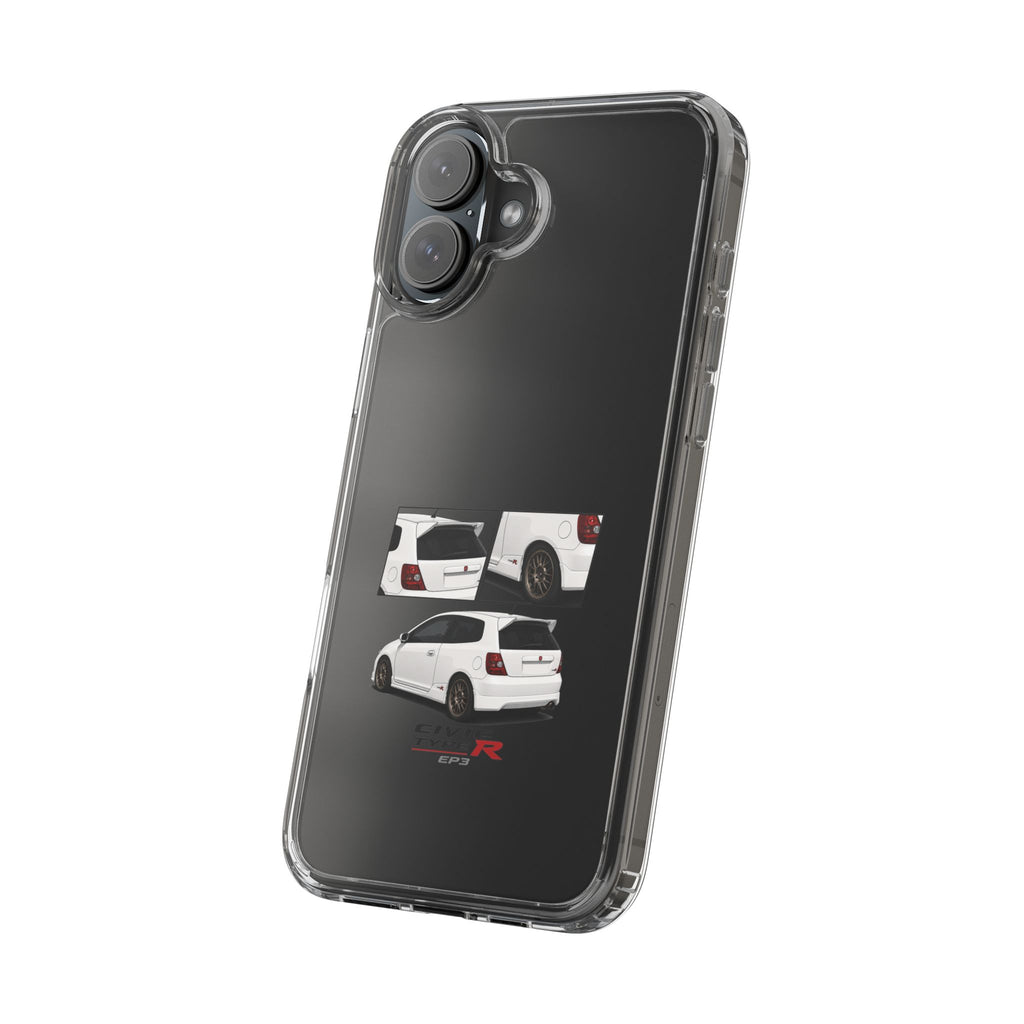 WHITE EP3 TYPE R PHONE CASES