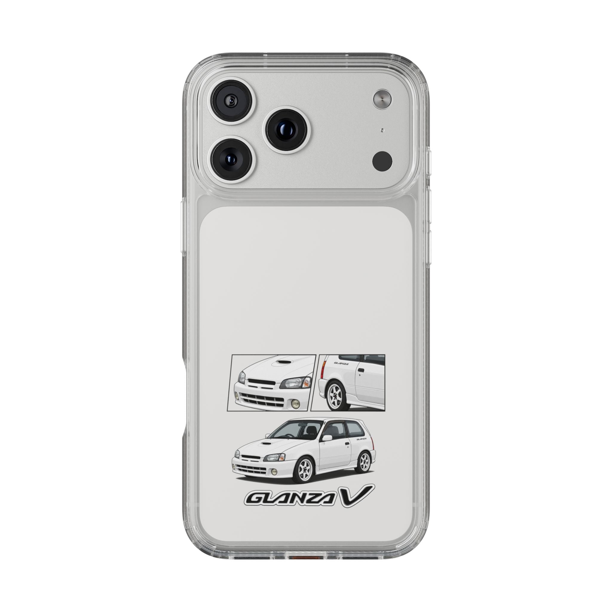 WHITE TOYOTA GLANZA PHONE CASES