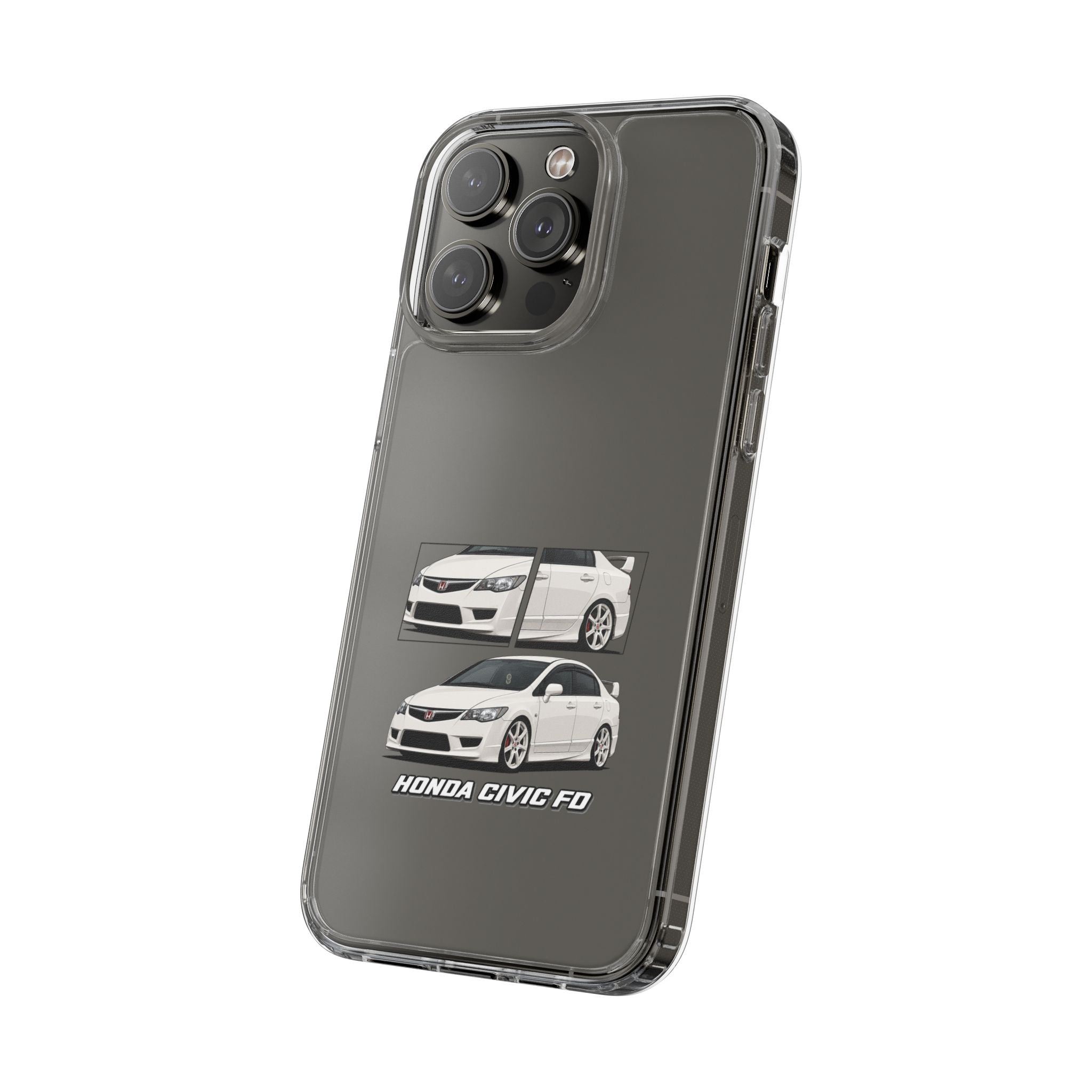 WHITE CIVIC FD PHONE CASES
