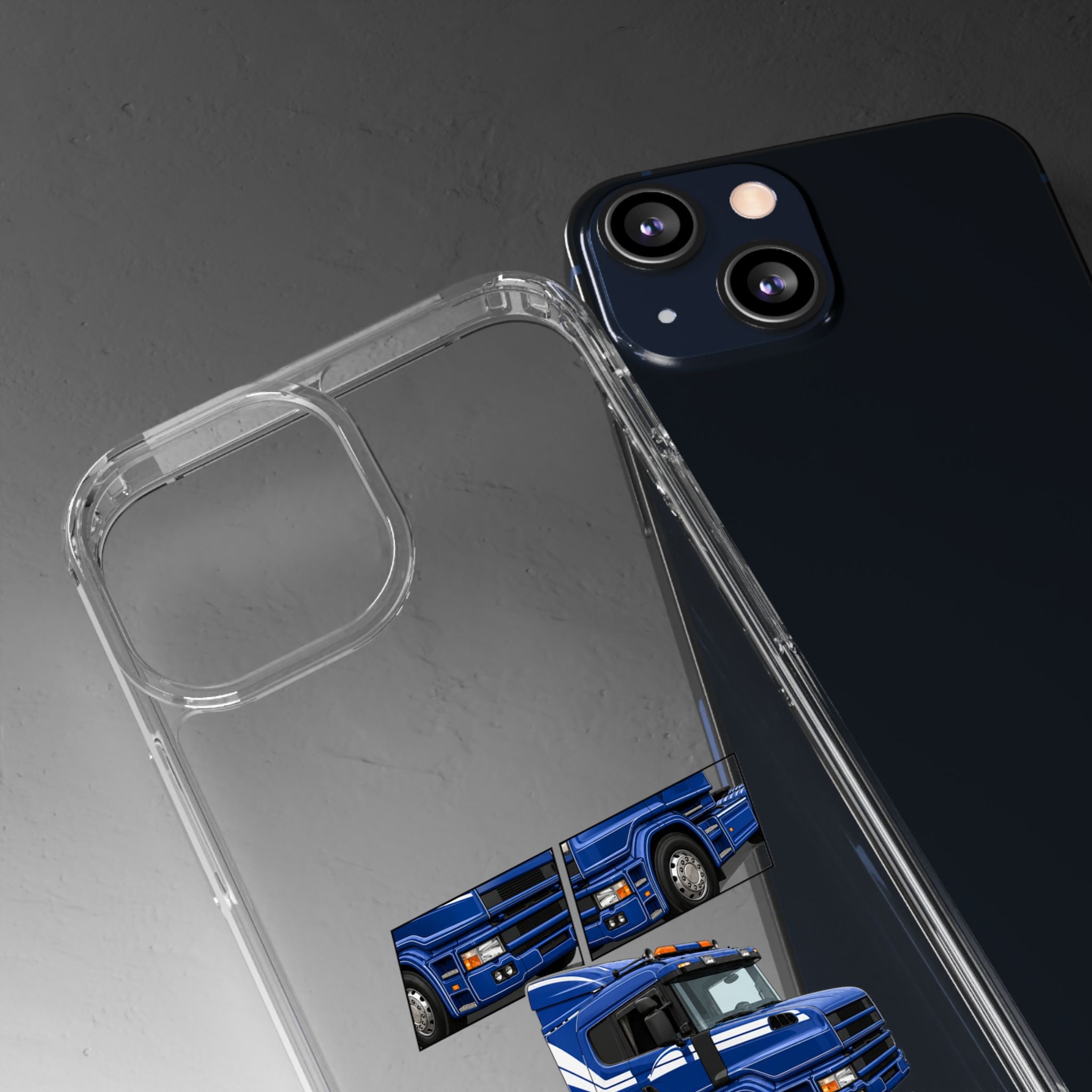 BLUE SCANIA 124 PHONE CASES