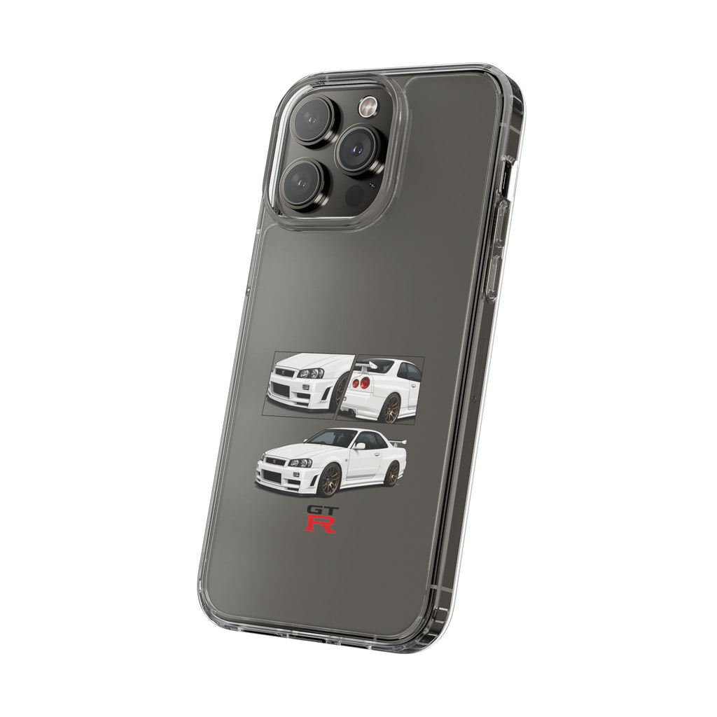 WHITE R34 GTR PHONE CASES