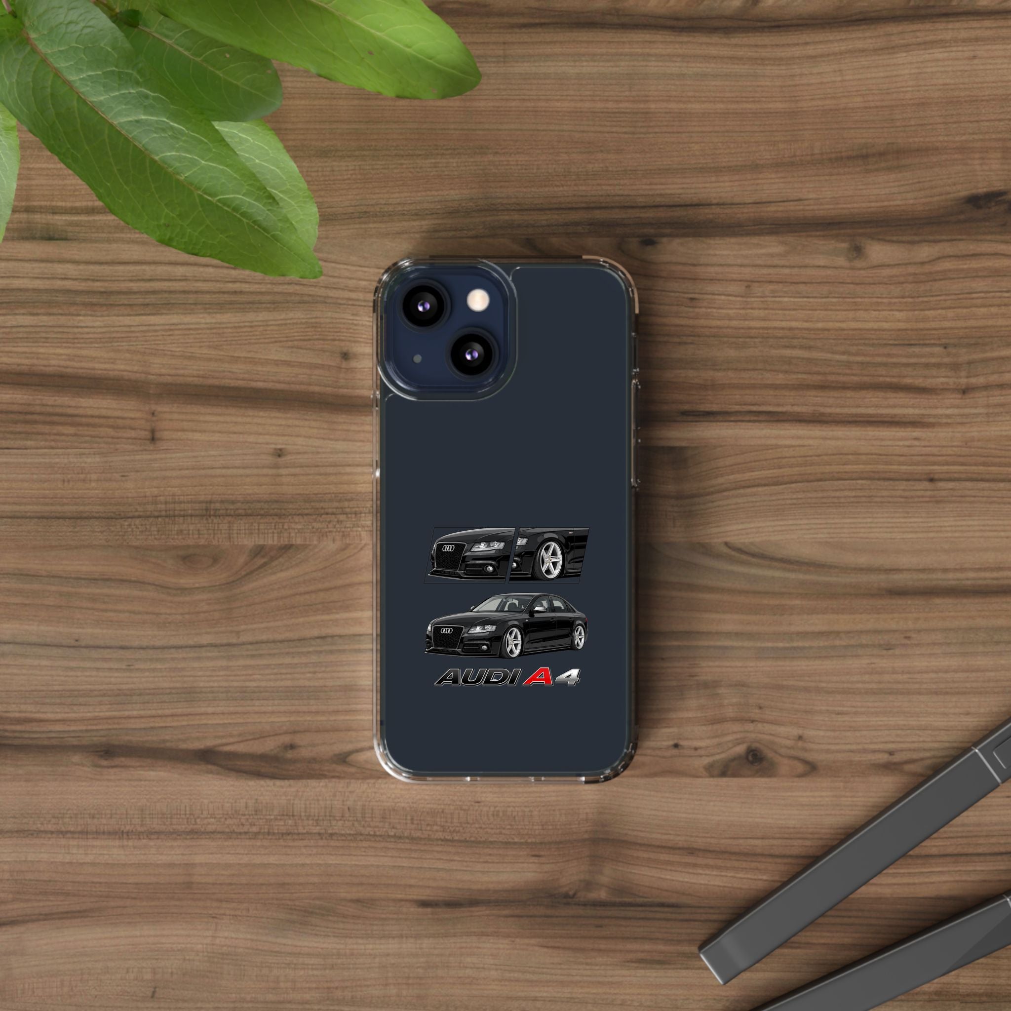 BLACK B8 AUDI A4 PHONE CASES