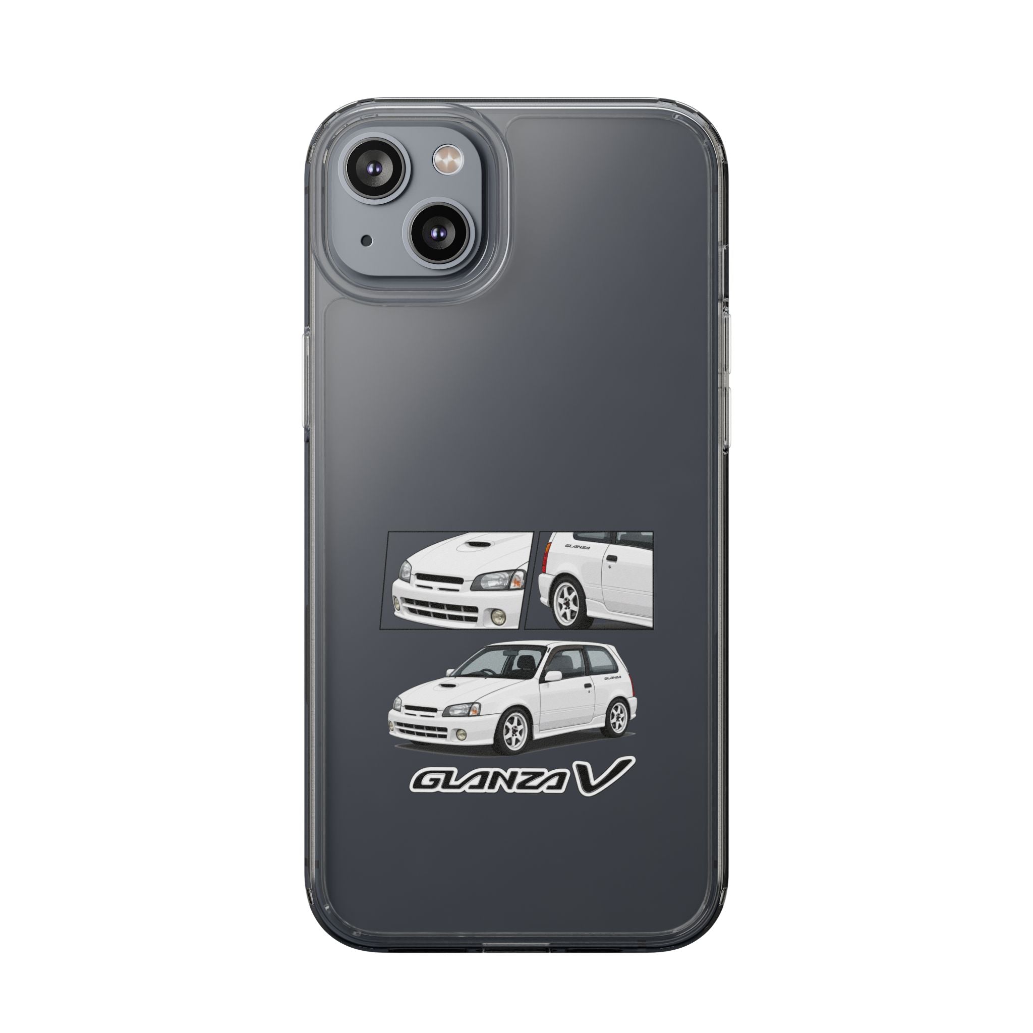 WHITE TOYOTA GLANZA PHONE CASES