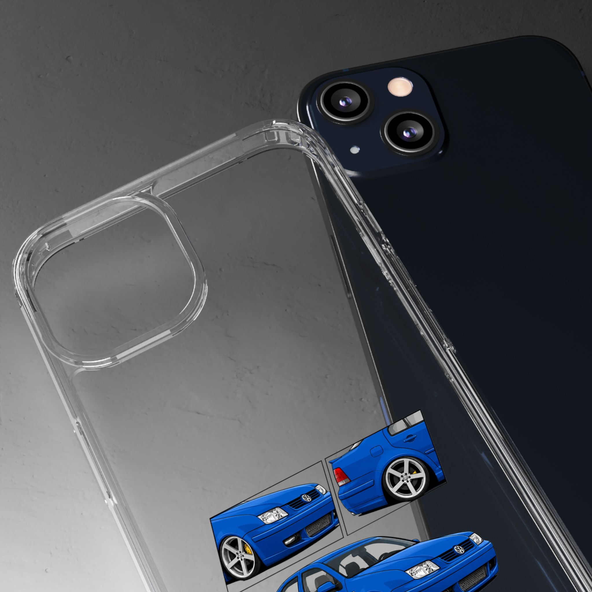 BLUE VOLKSWAGEN BORA PHONE CASES