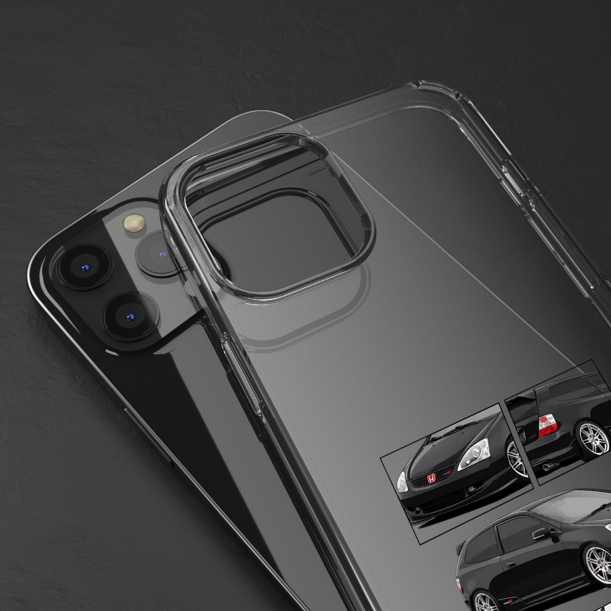 BLACK EP3 TYPE R PHONE CASES
