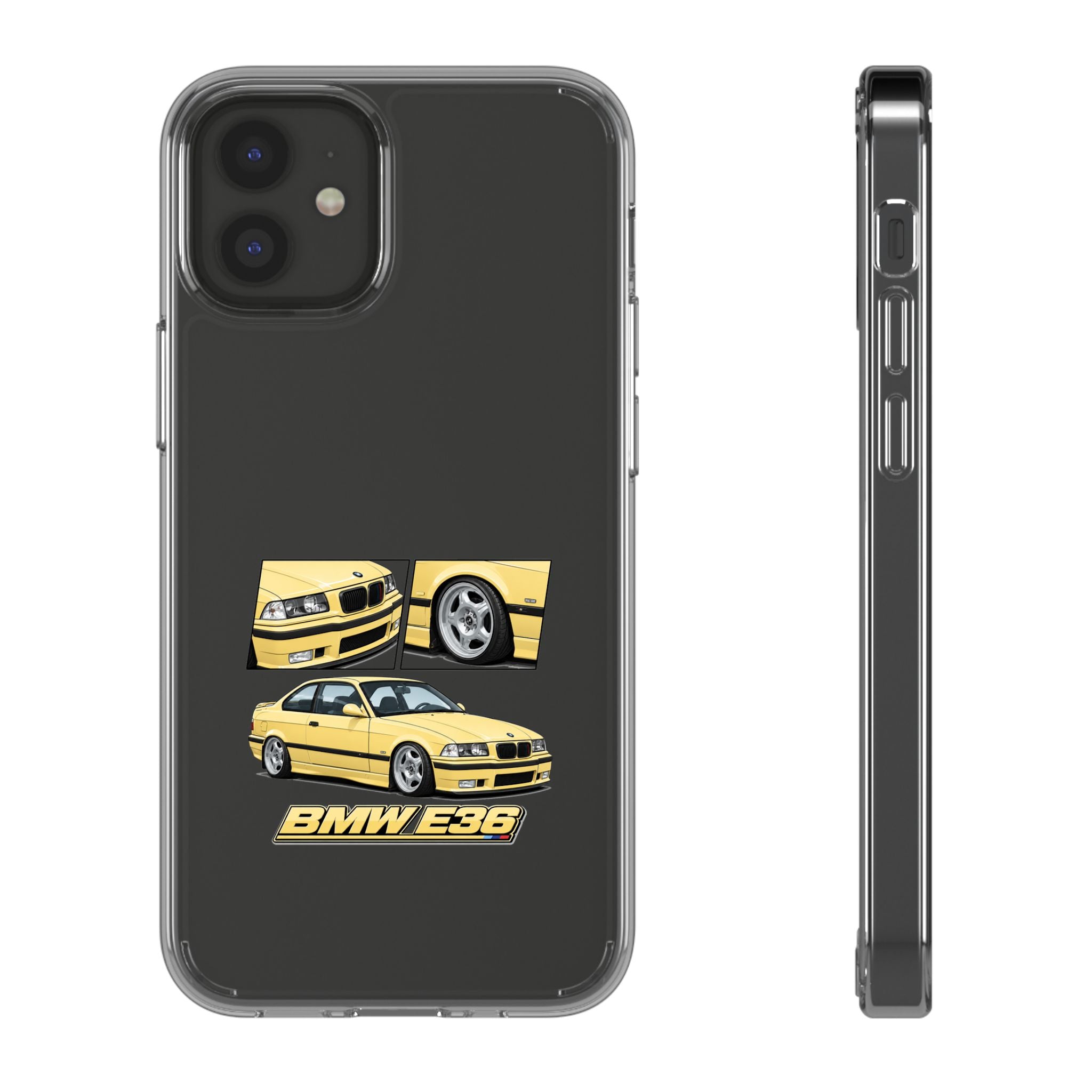 YELLOW BMW E36 PHONE CASE