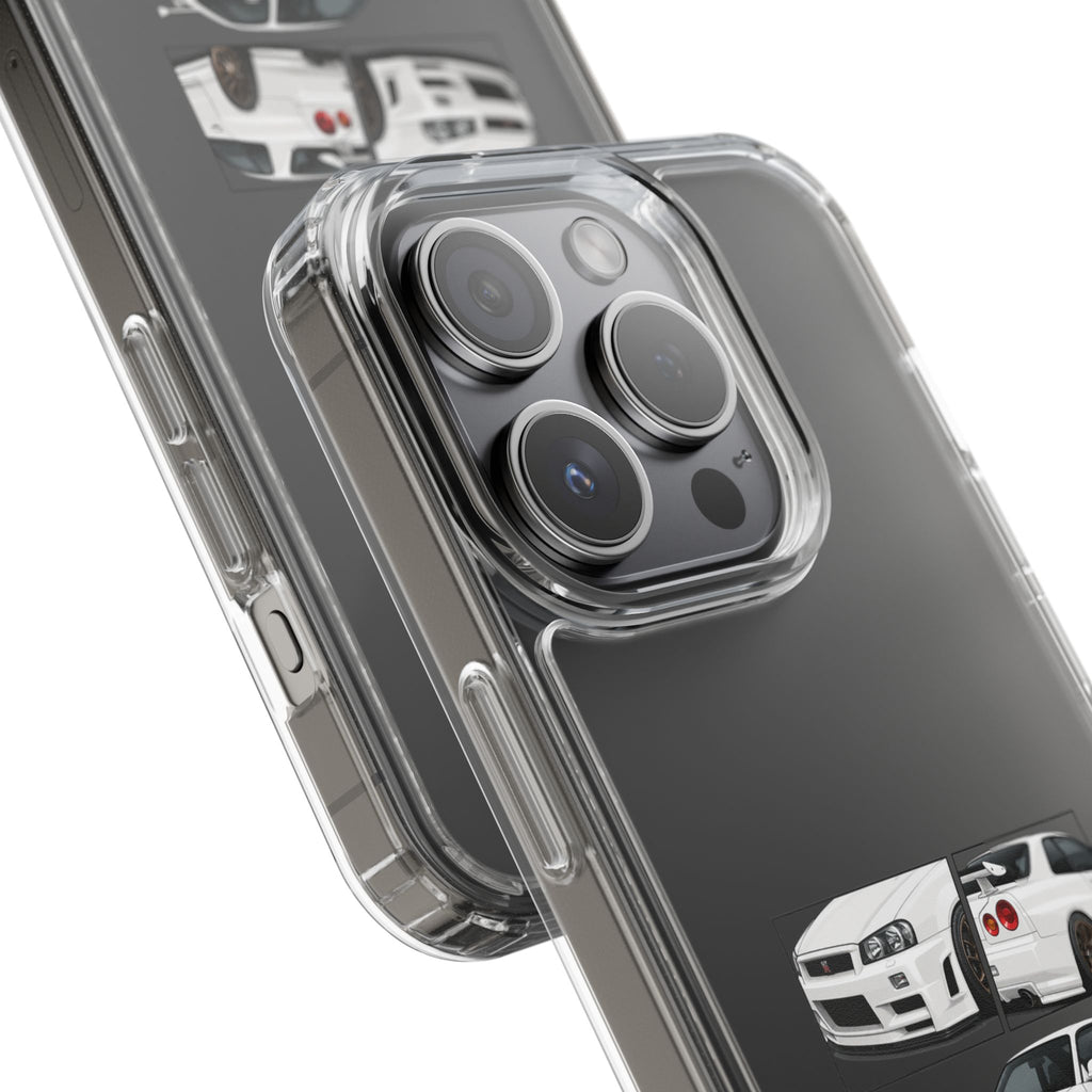 WHITE R34 GTR PHONE CASES