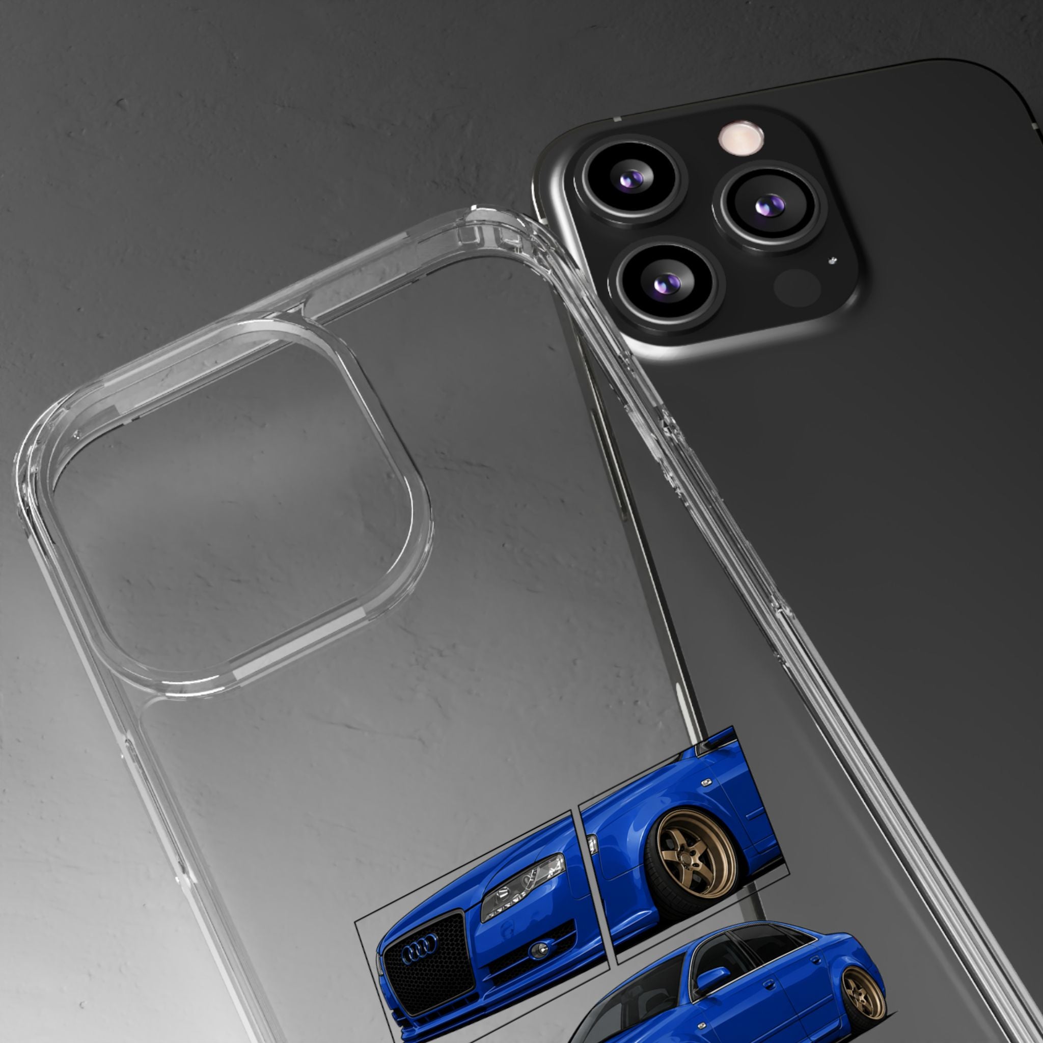 BLUE B7 AUDI A4 PHONE CASES