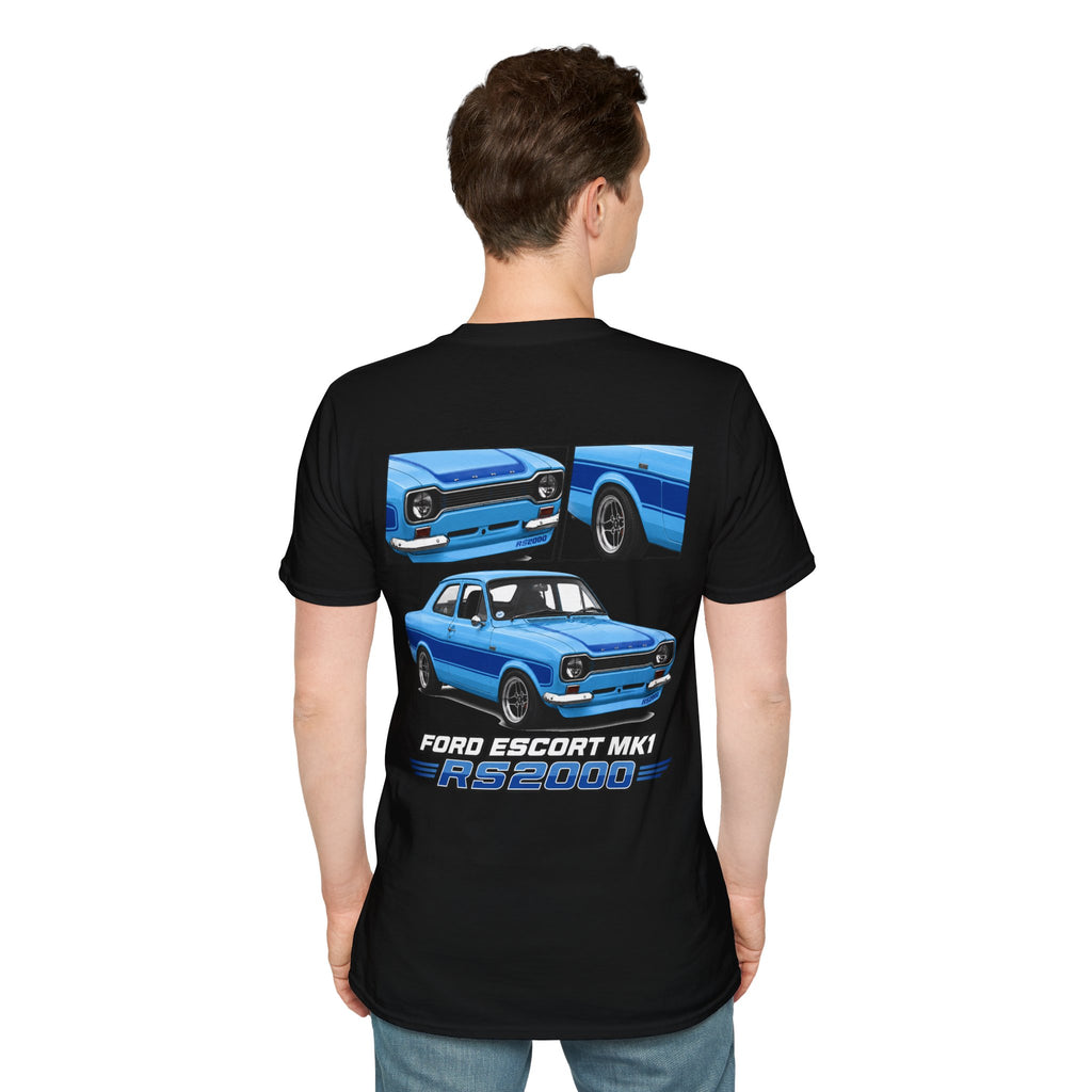 BLUE FORD ESCORT MK1 RS2000 T-SHIRT