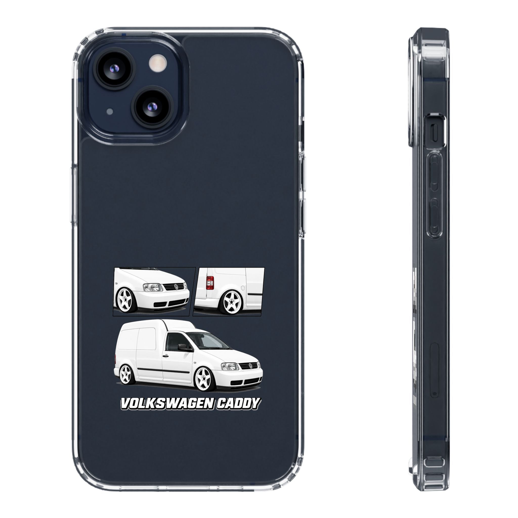 WHITE VW CADDY PHONE CASES