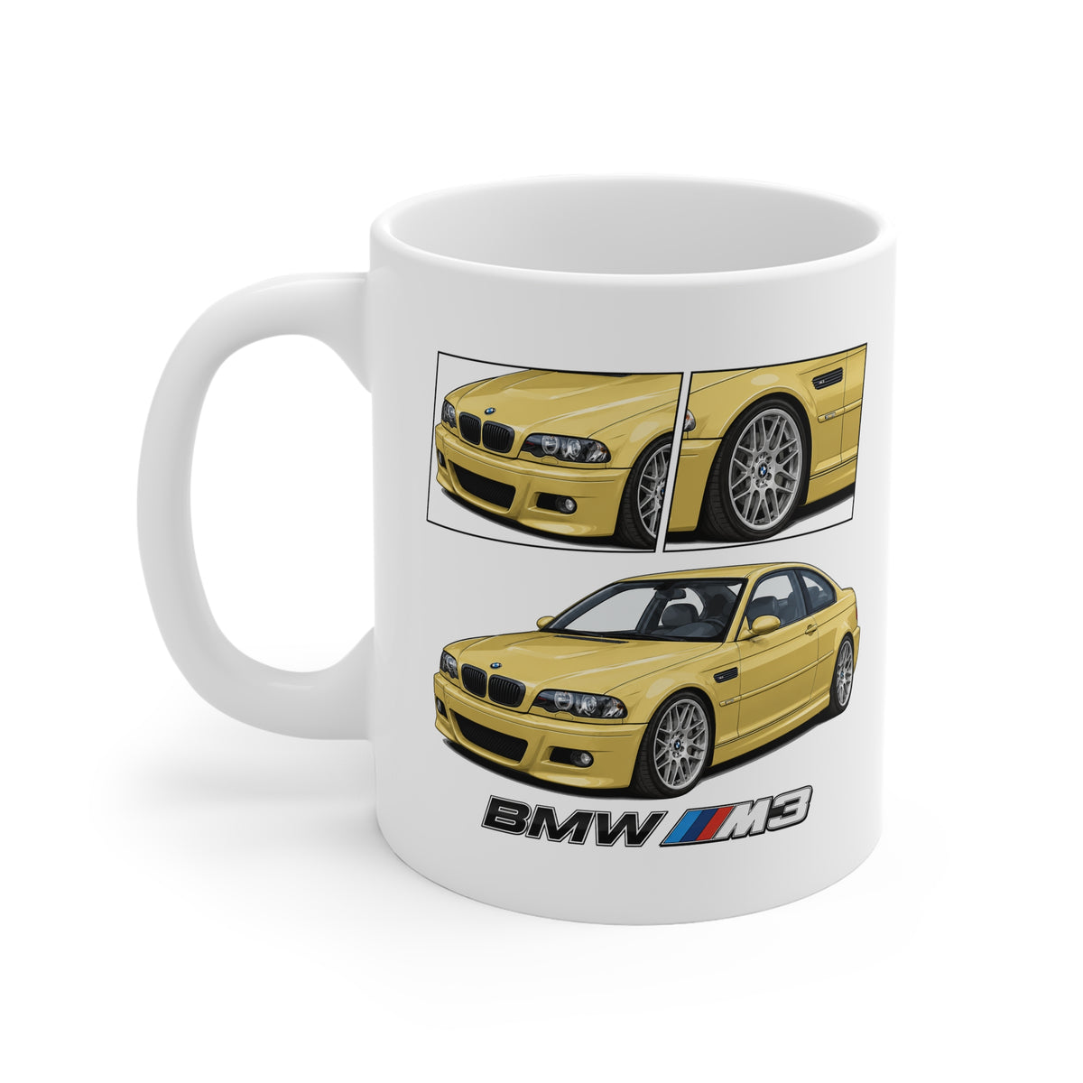 YELLOW BMW E46 MUG