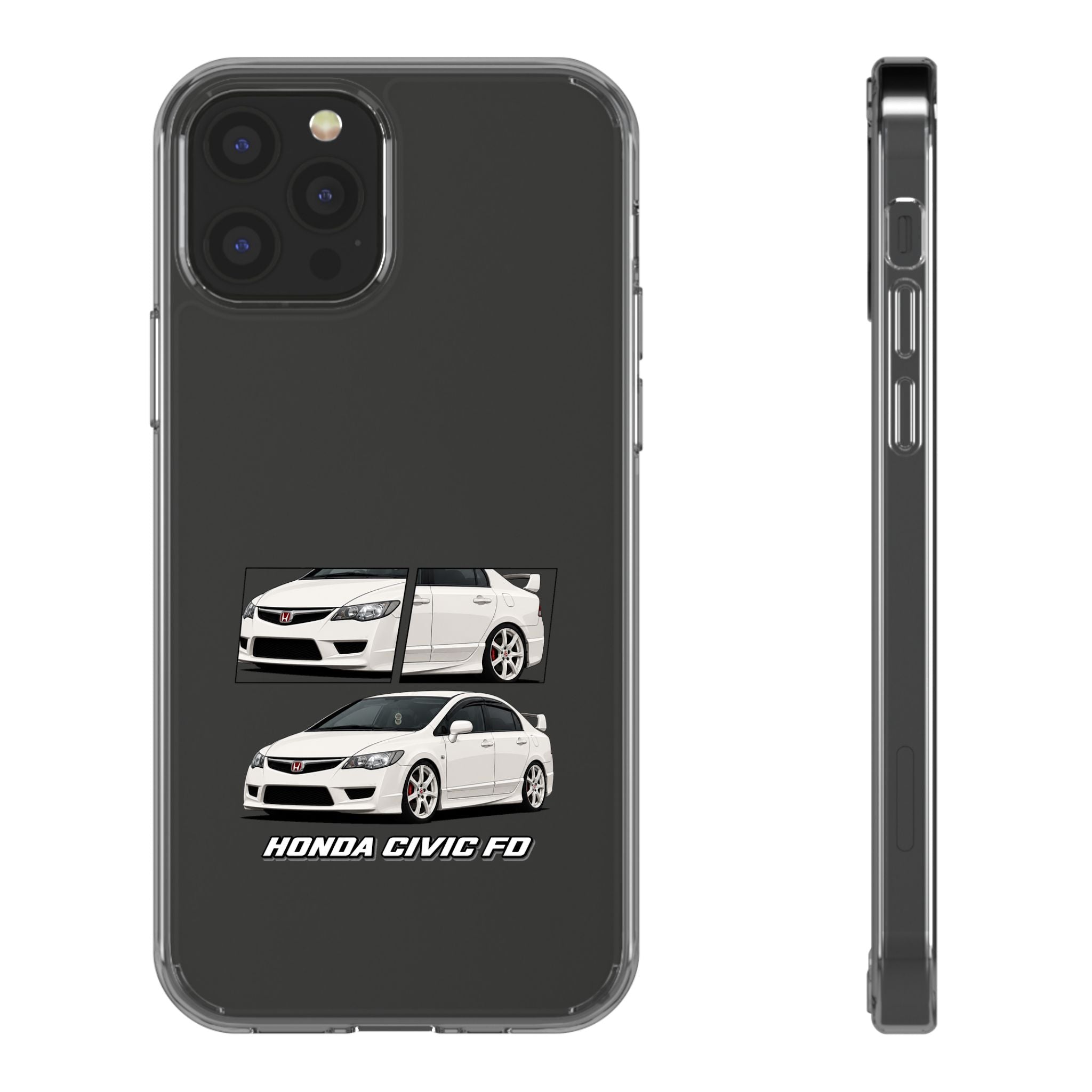 WHITE CIVIC FD PHONE CASES