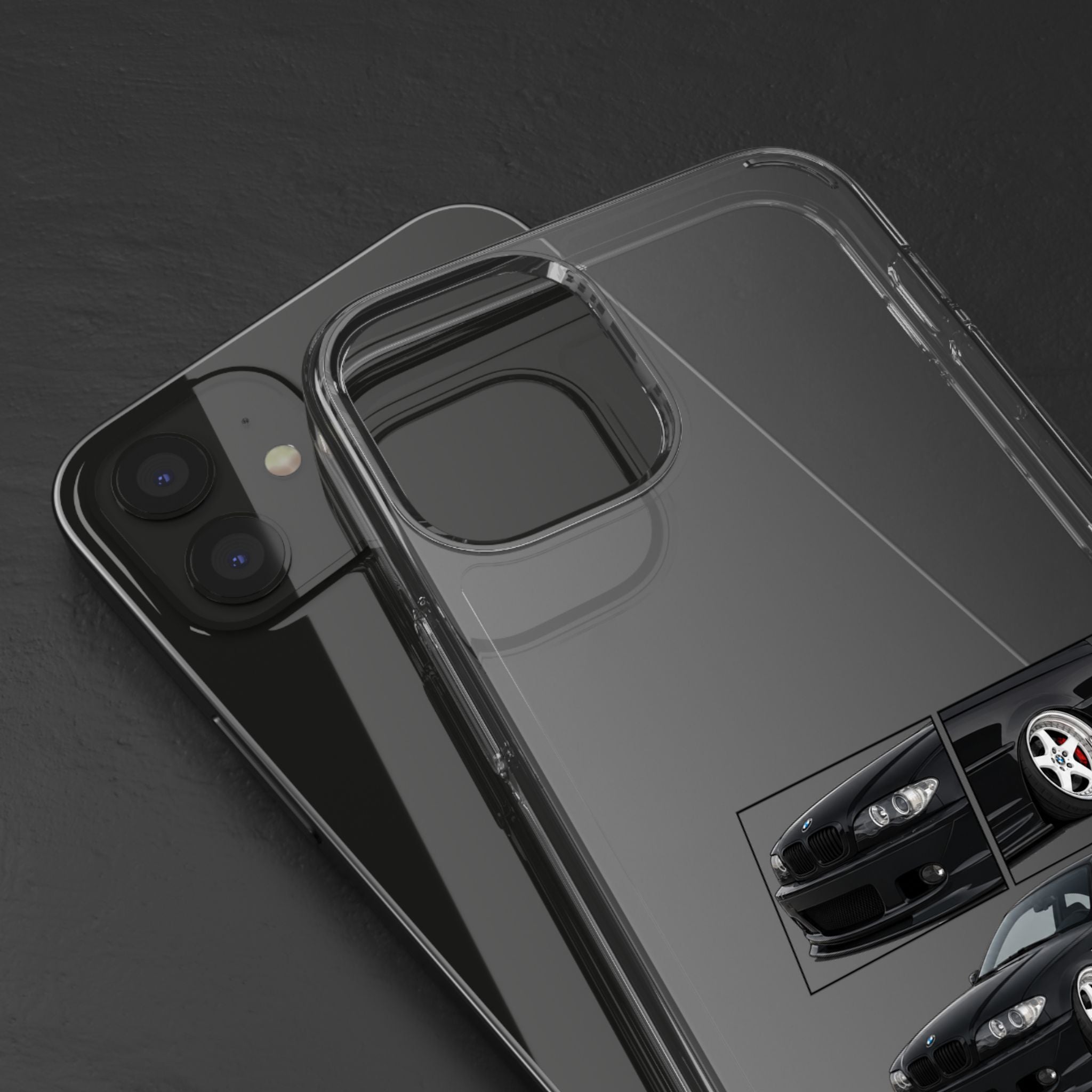 BLACK BMW E46 PHONED CASES
