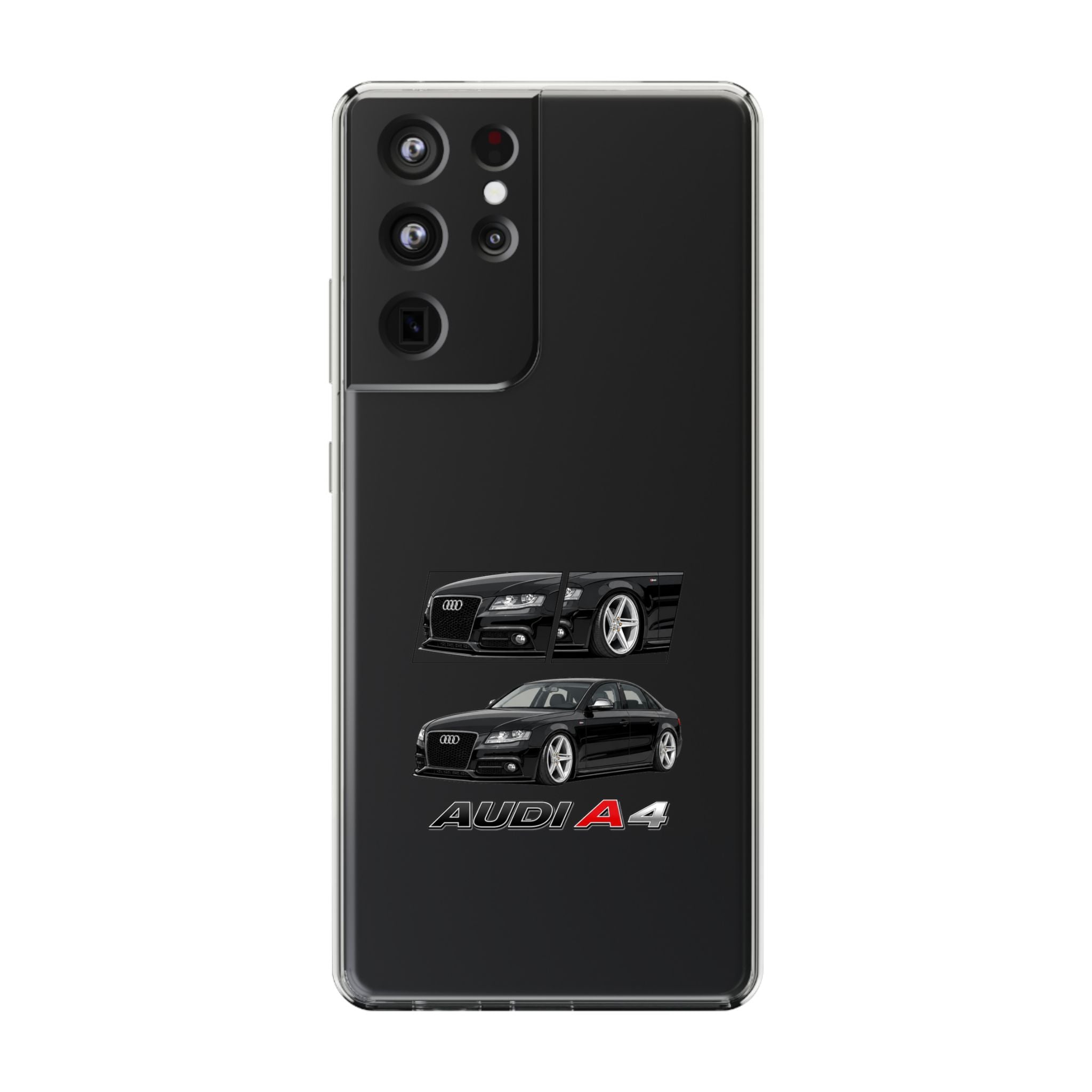 BLACK B8 AUDI A4 PHONE CASES