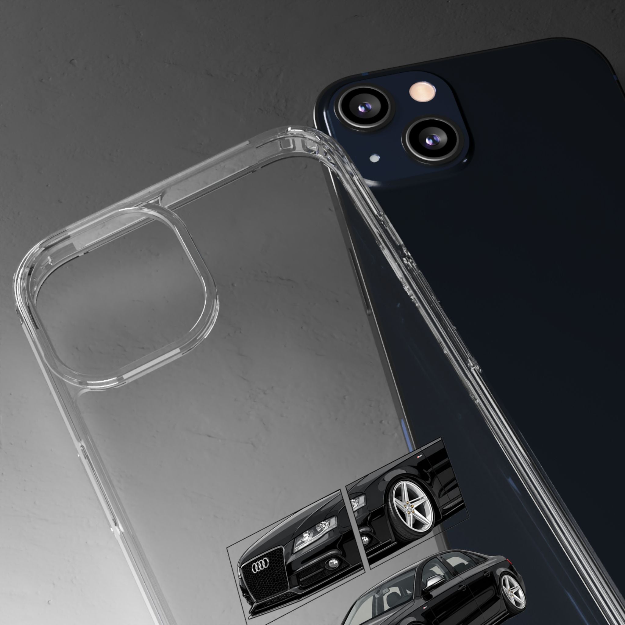 BLACK B8 AUDI A4 PHONE CASES