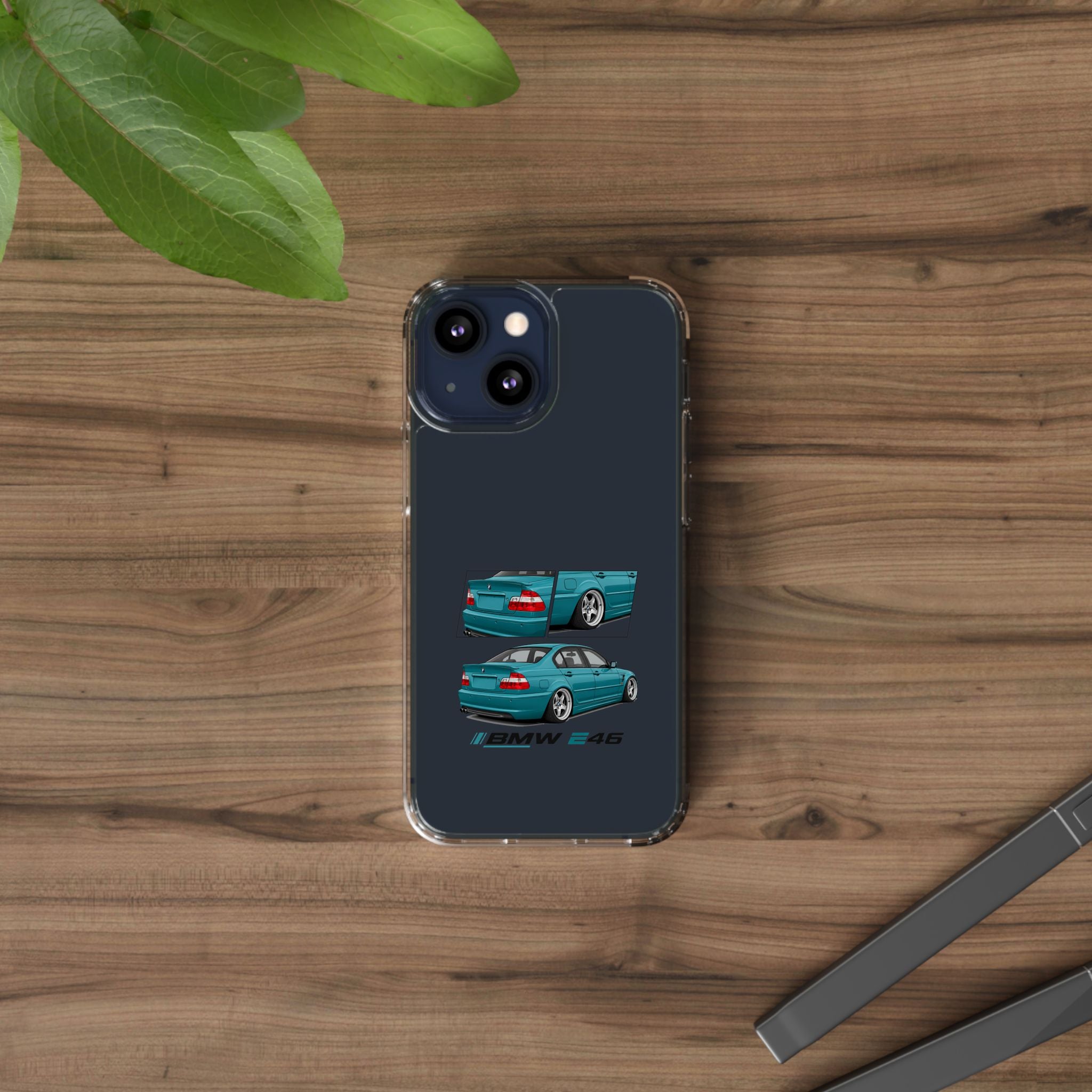 TURQUOISE BMW E46 PHONE CASES