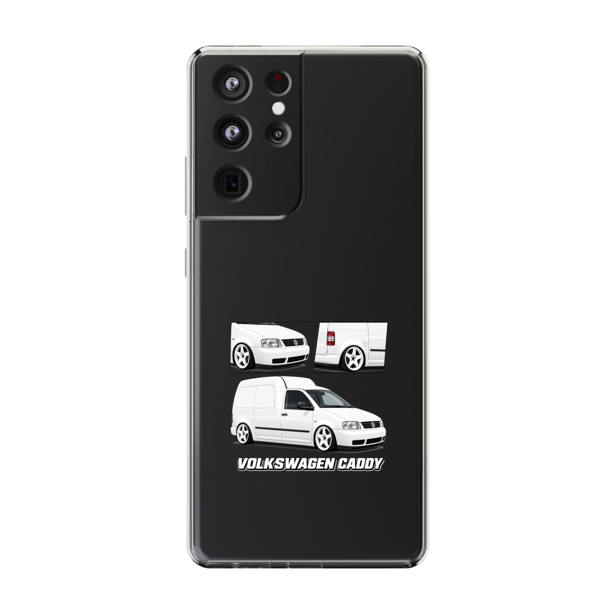 WHITE VW CADDY PHONE CASES
