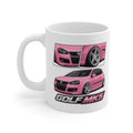 PINK VW MK5 GOLF MUG