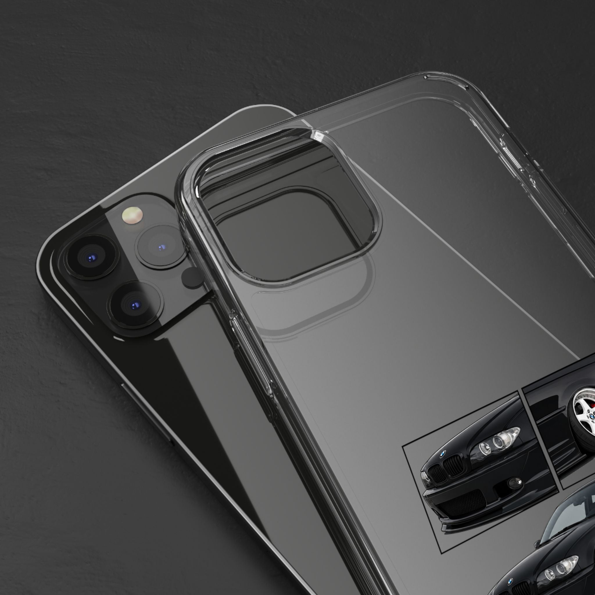 BLACK BMW E46 PHONED CASES