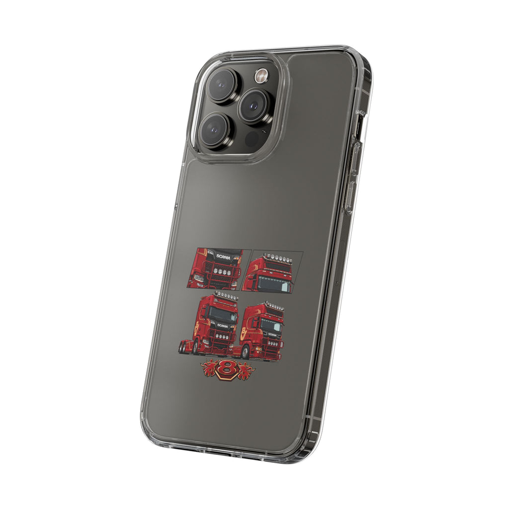 2 RED SCANIA S-SERIES PHONE CASES