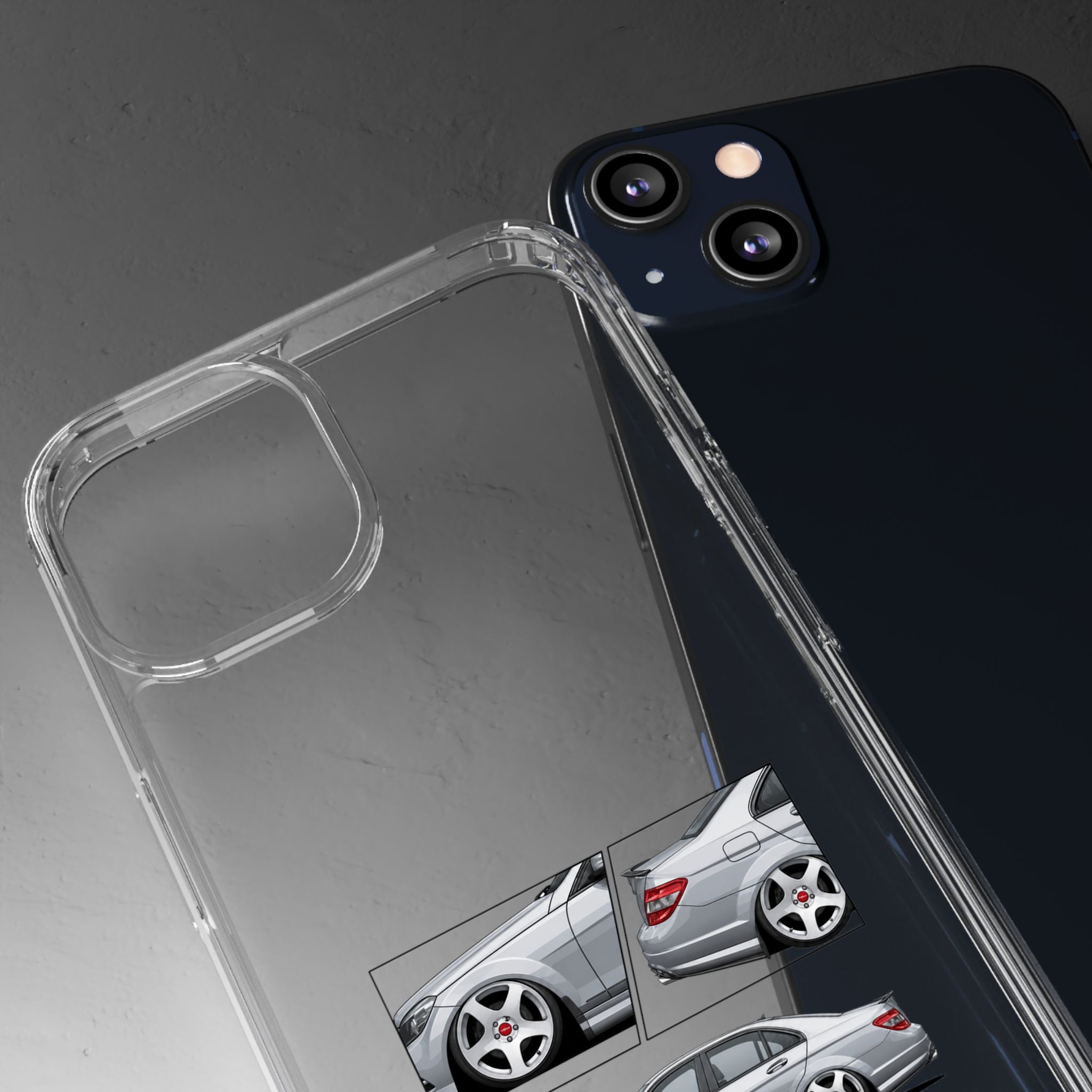 SILVER MERC C-CLASS PHONE CASES