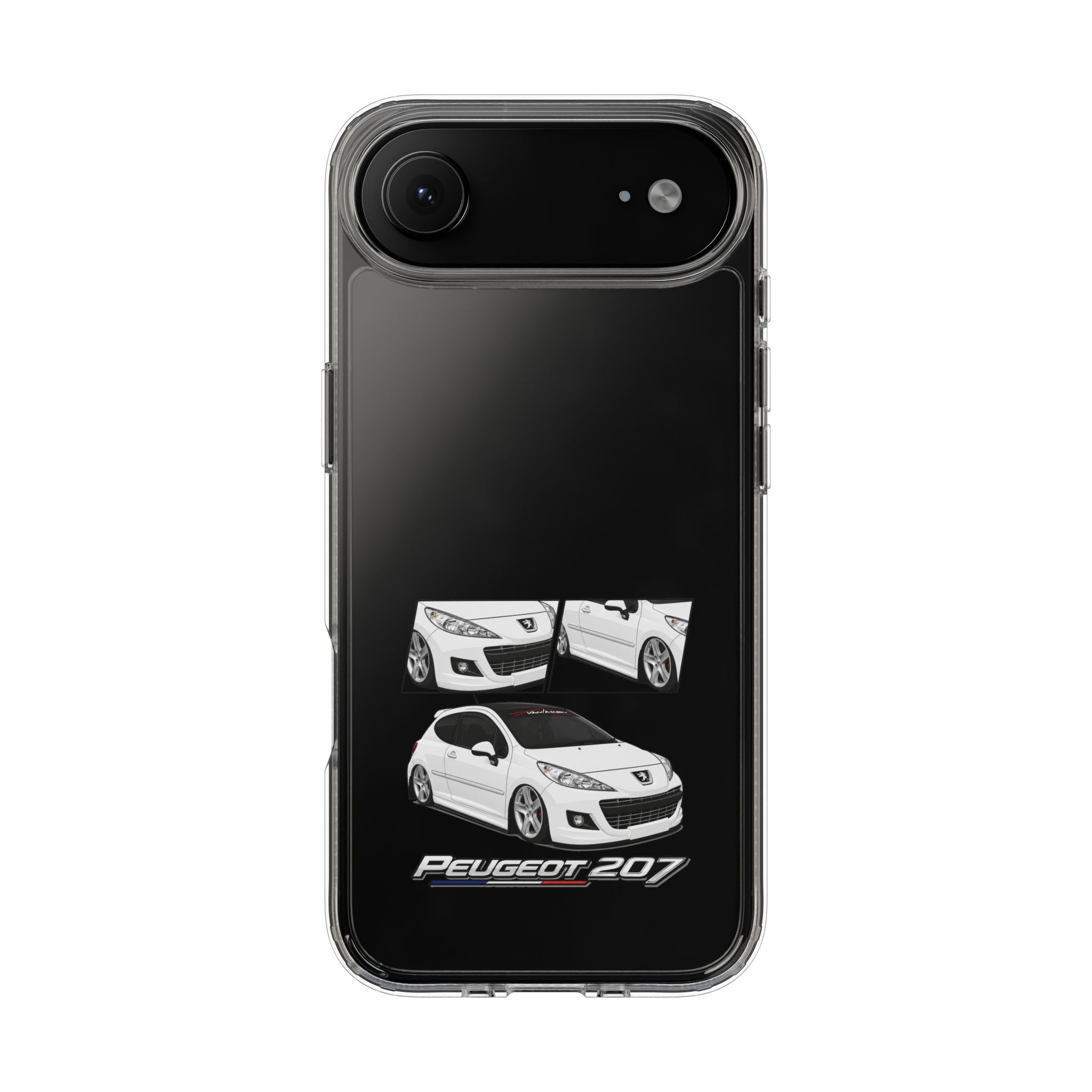 WHITE PEUGEOT 207 PHONE CASES