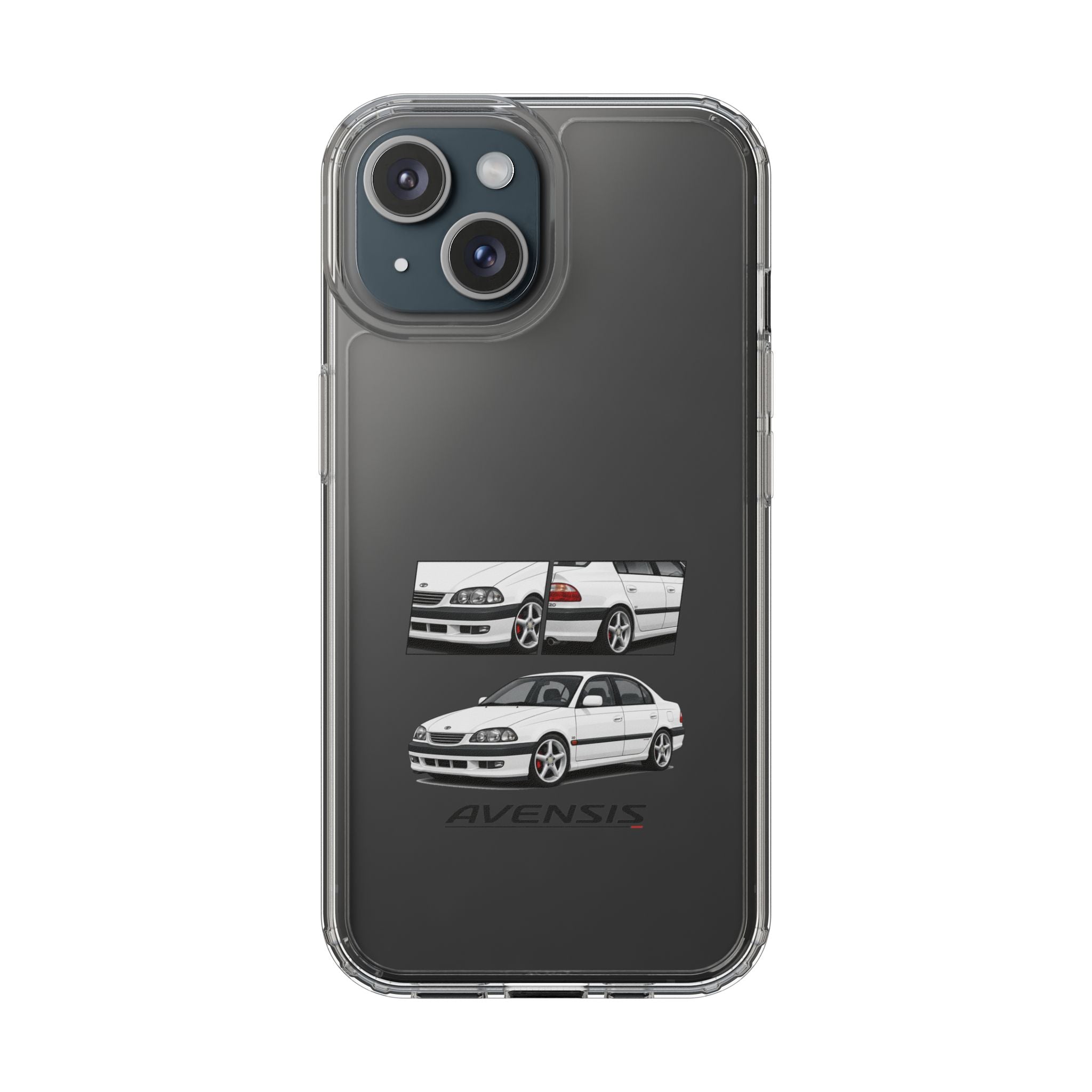 WHITE TOYOTA AVENSIS PHONE CASES