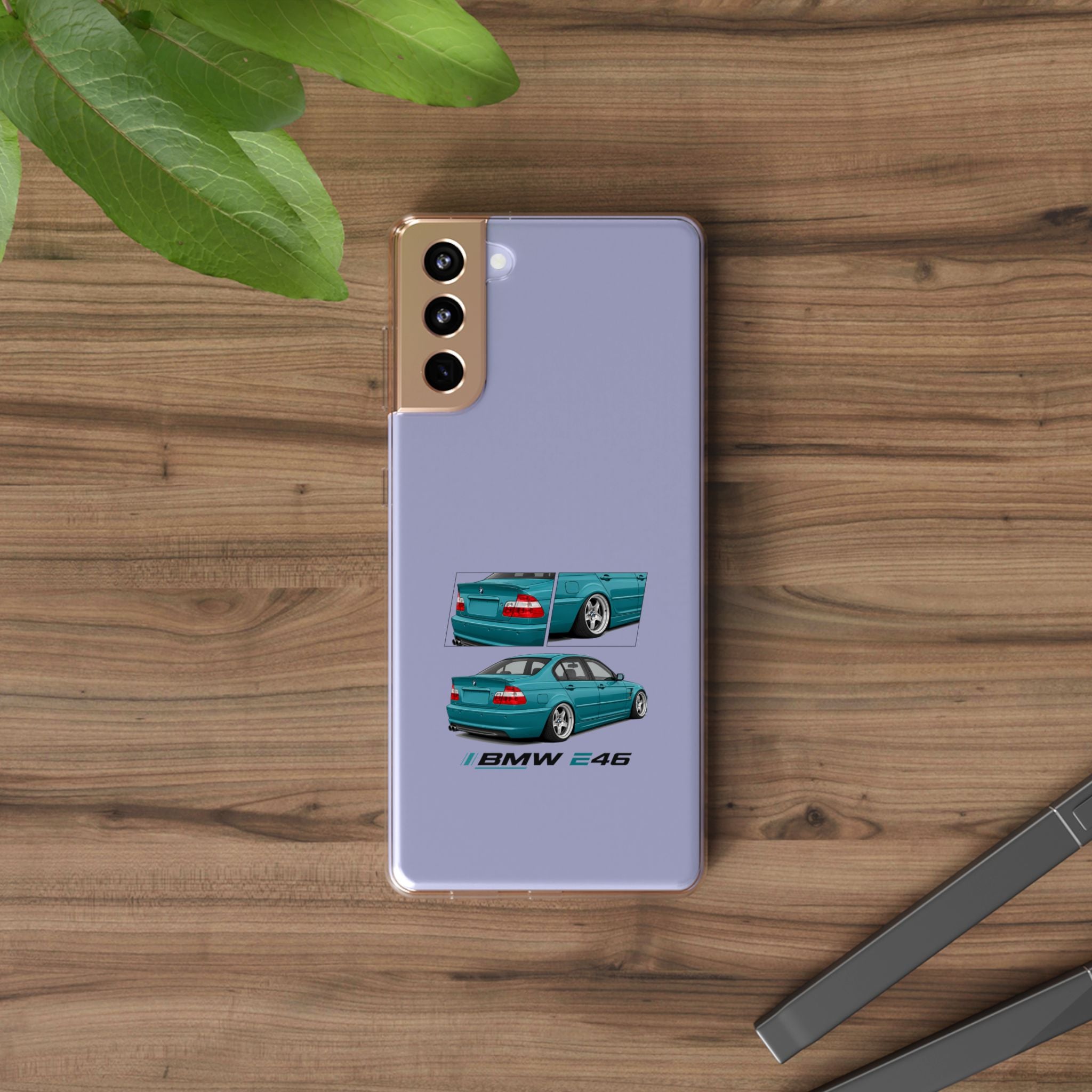 TURQUOISE BMW E46 PHONE CASES